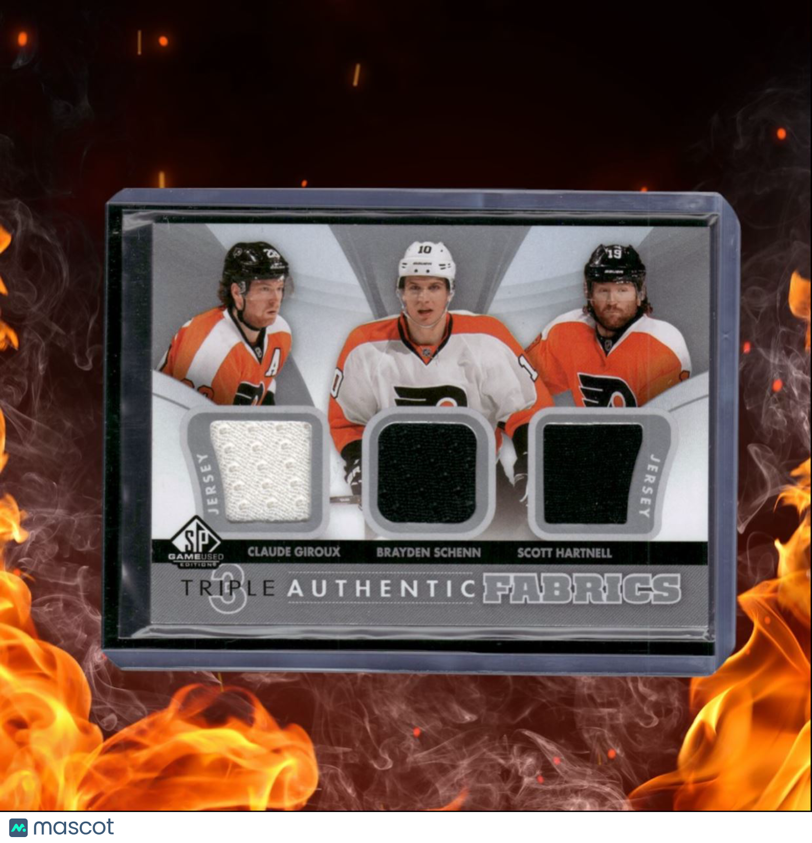 2012-13 SP Game Used Giroux / Schenn / Hartnell Authentic Fabrics Triple Jersey