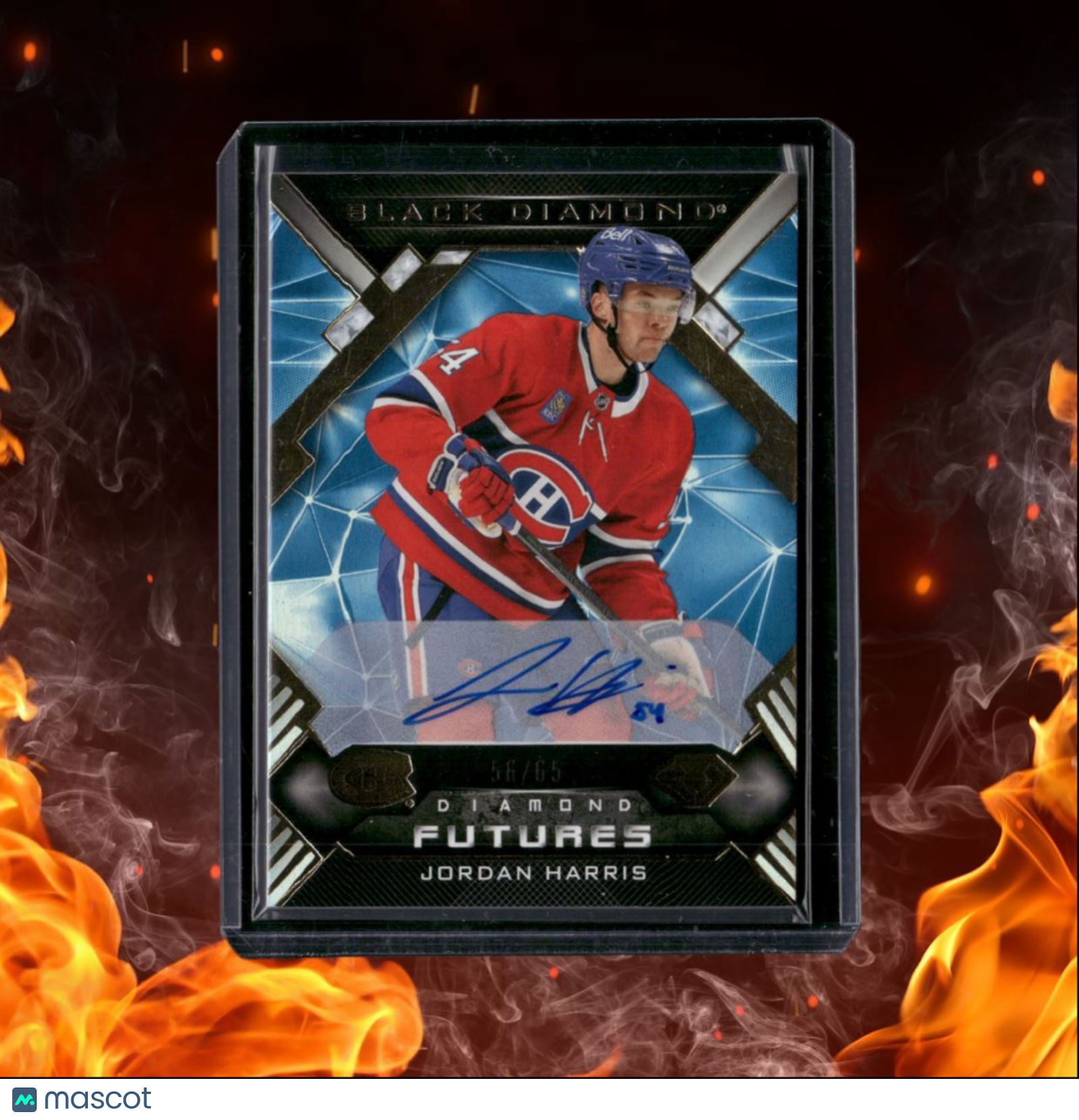 2022-23 Upper Deck Black Diamond Jordan Harris Diamond Futures Gold Rookie Auto