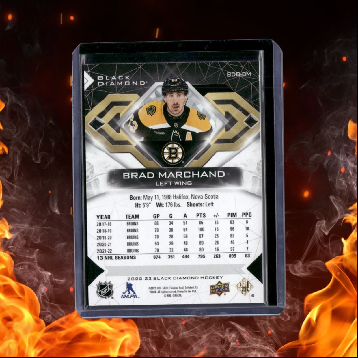 2023-24 Upper Deck Black Diamond Brad Marchand 177/349 #BDB-BM