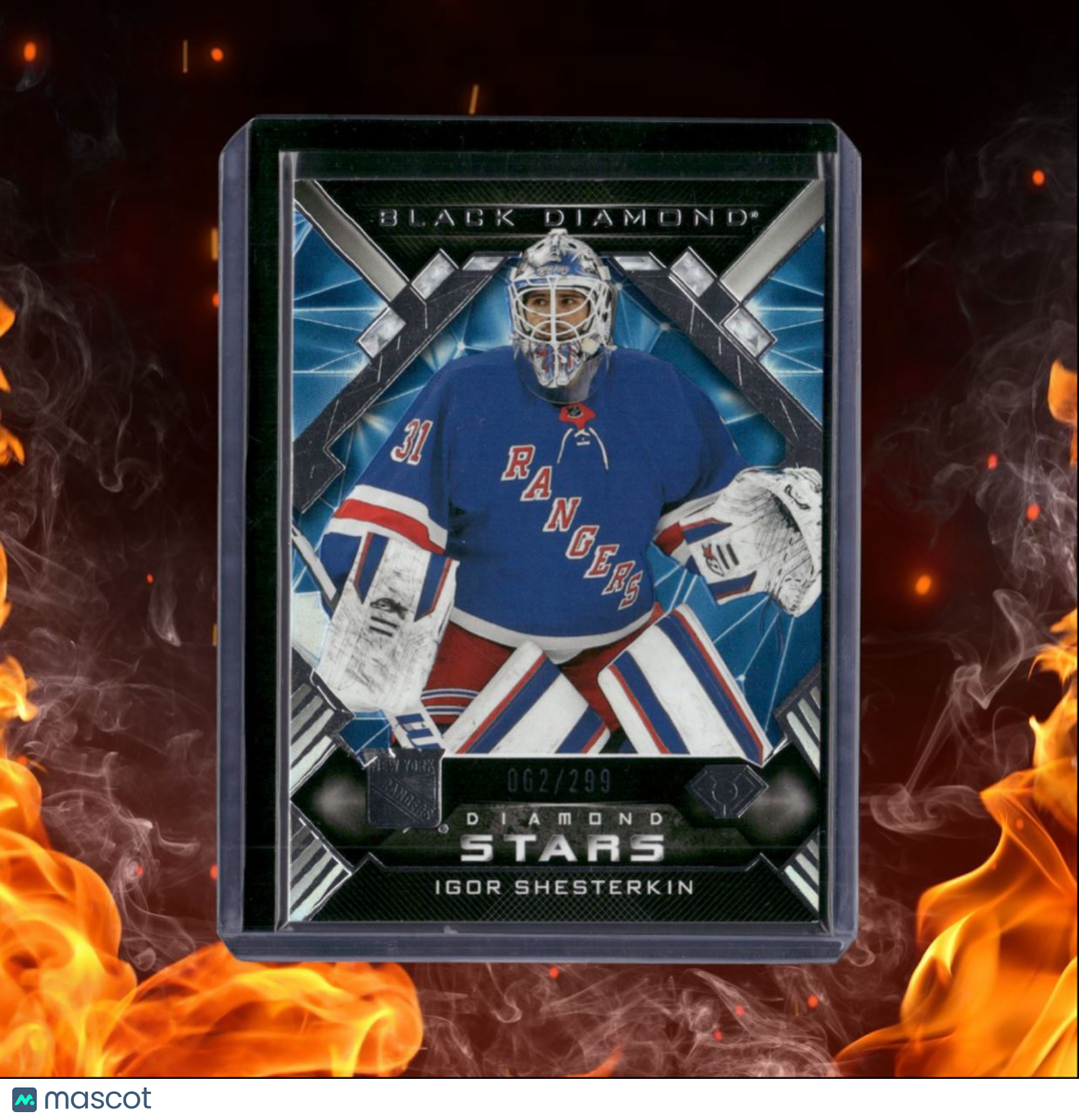 2022-23 Upper Deck Black Diamond Igor Shesterkin Diamond Stars 062/299 #BDS-IS