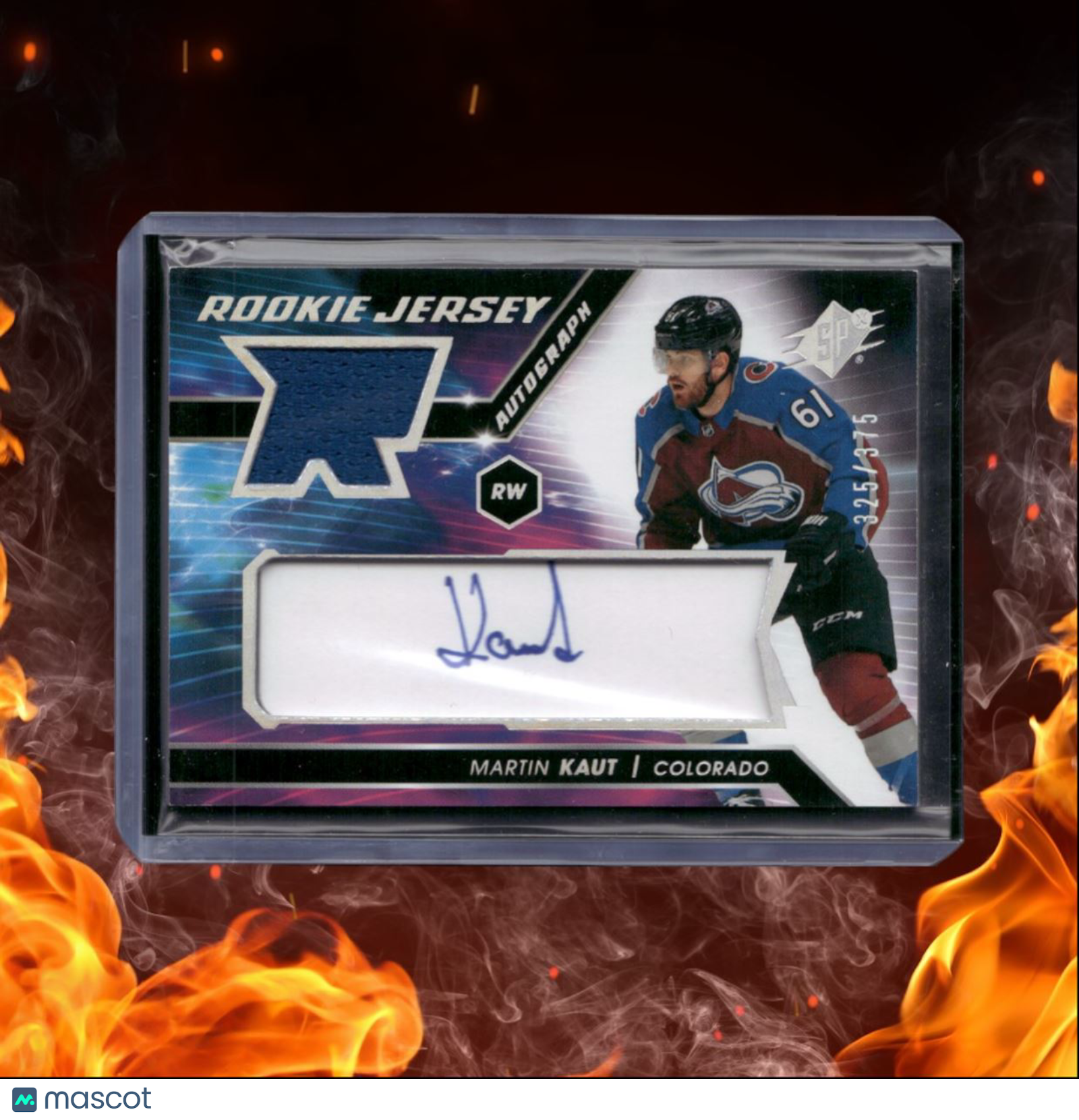 2020-21 Upper Deck SPx Martin Kaut Jersey Rookie Auto 325/375 #KA
