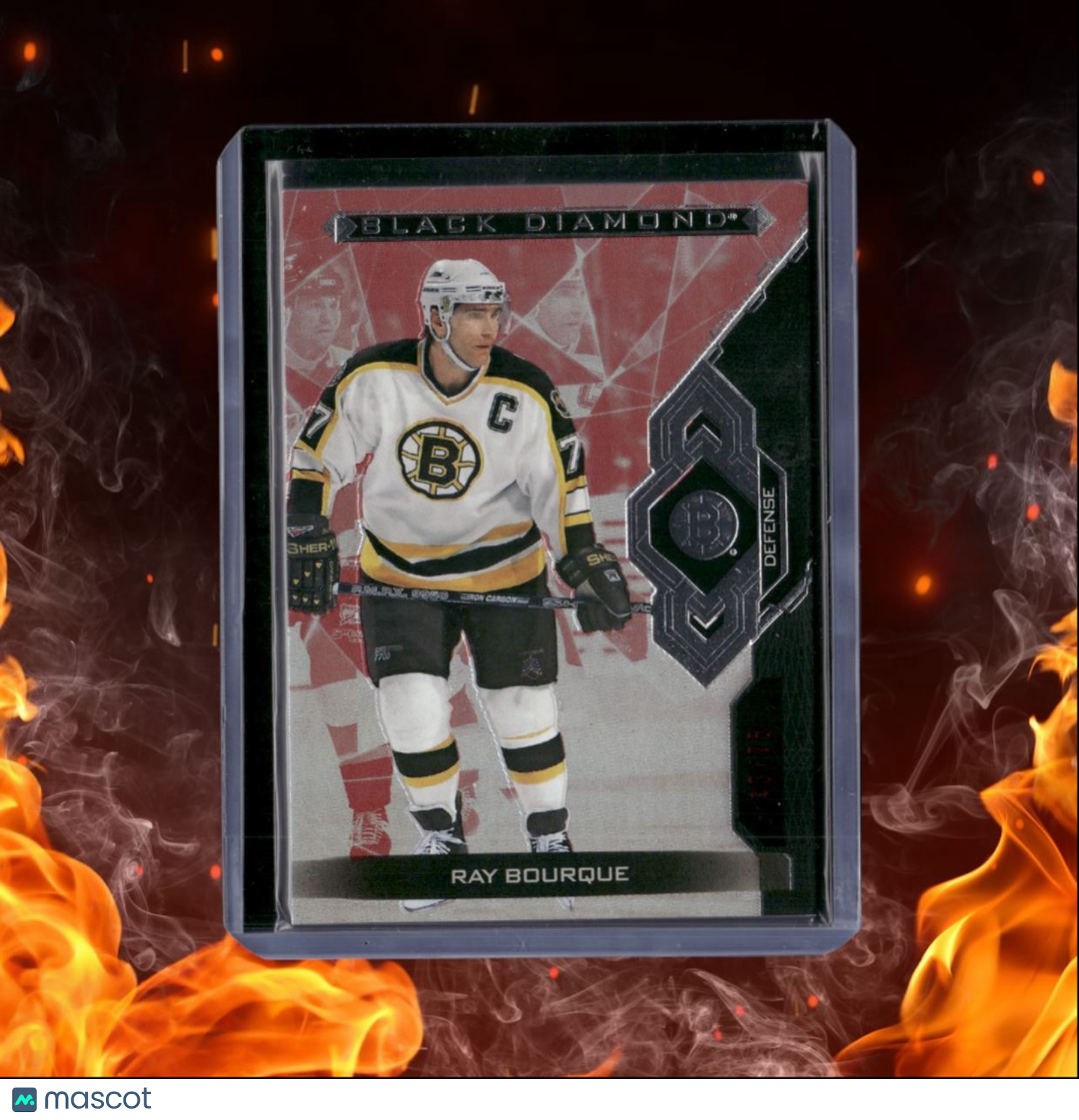 2022-23 Upper Deck Black Diamond Ray Bourque Ruby Red 43/75 #BDB-RB