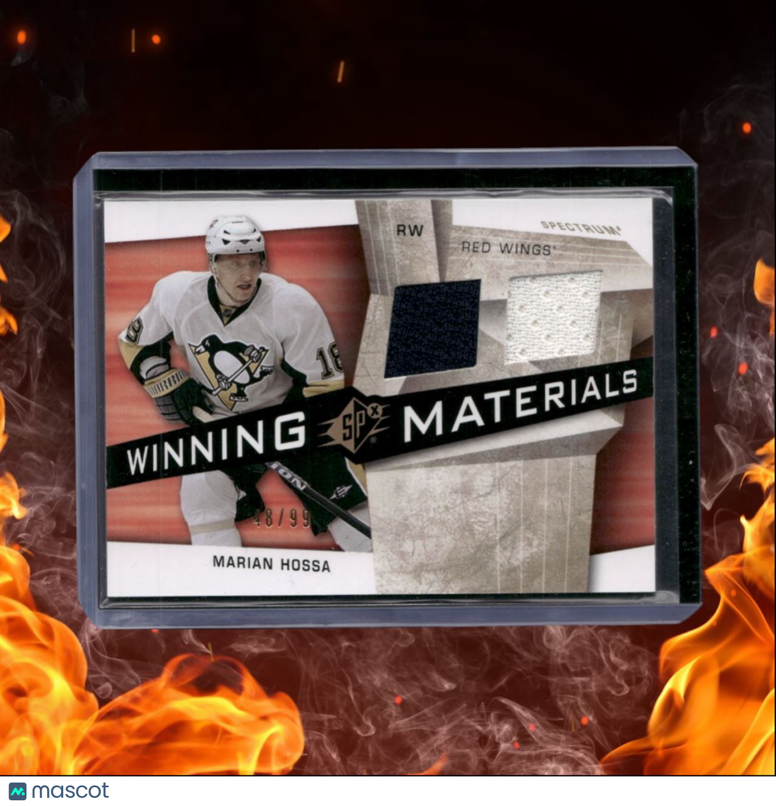 2008-09 Upper Deck SPx Marian Hossa Winning Materials Dual Jersey Spectrum 48/99