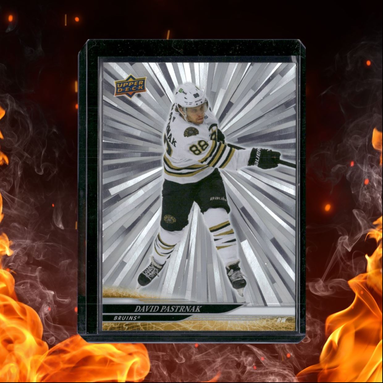 2024-25 Upper Deck David Pastrnak Silver Outburst #258