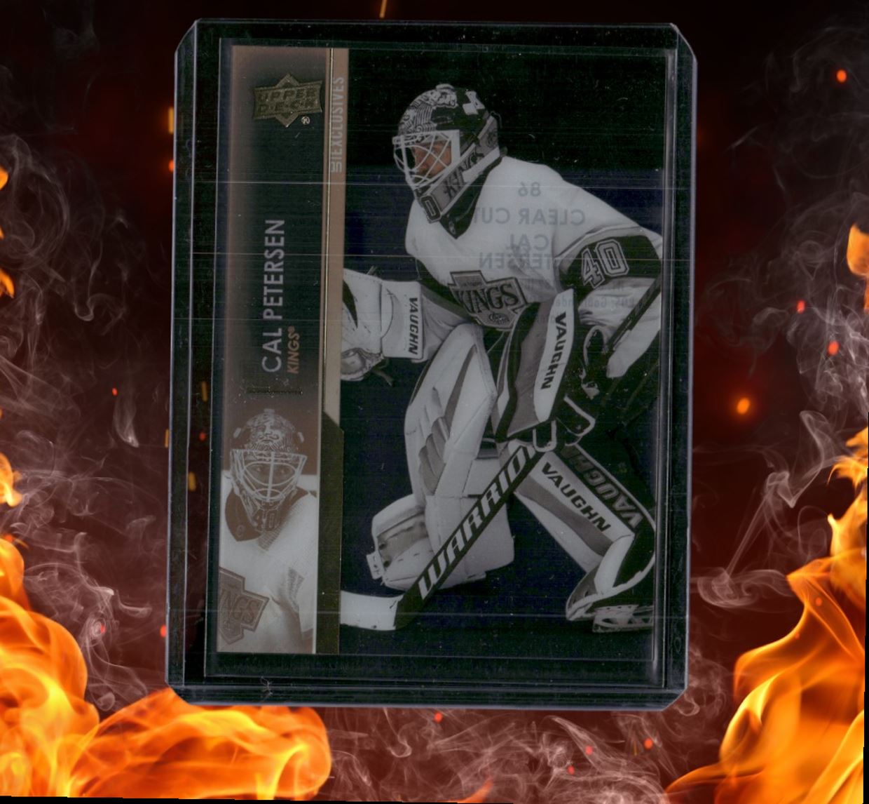 2021-22 Upper Deck Cal Petersen Clear Cut UD Exclusives SSP #86