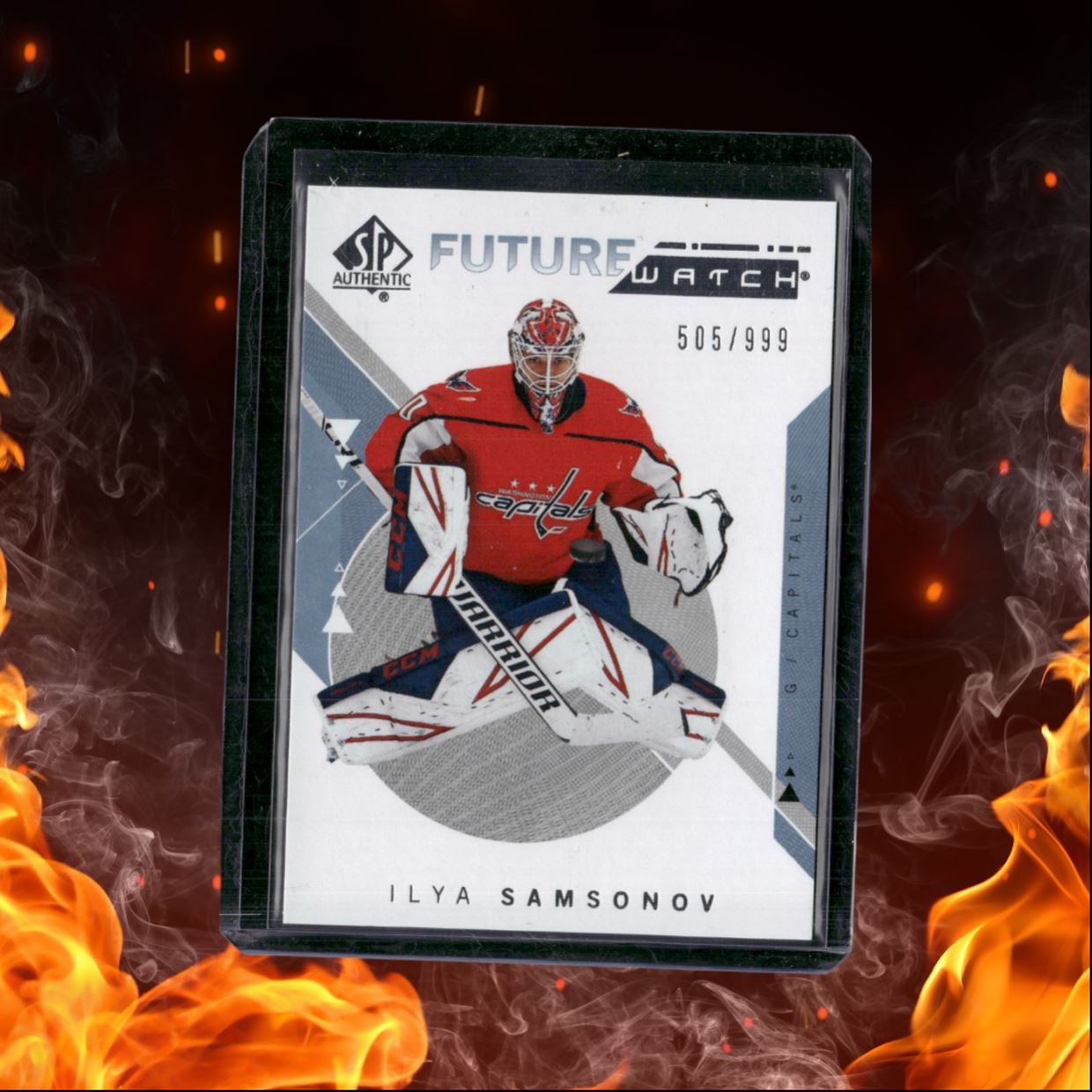 2018-19 SP Authentic Ilya Samsonov Future Watch Rookie Auto 505/999 #220