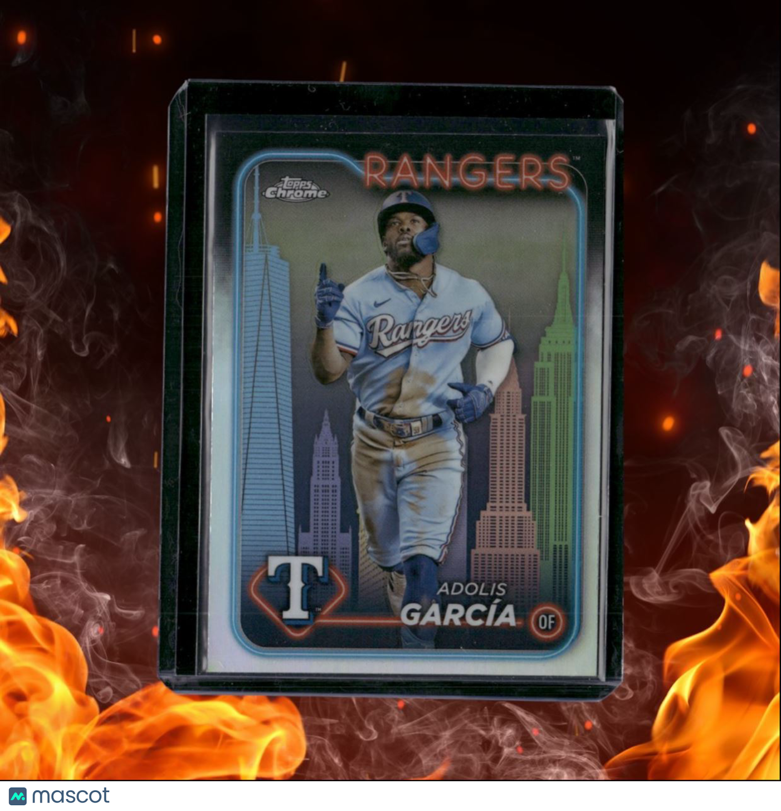 2024 Topps Chrome Fanatics Adolis Garcia Big Apple Refractor #114