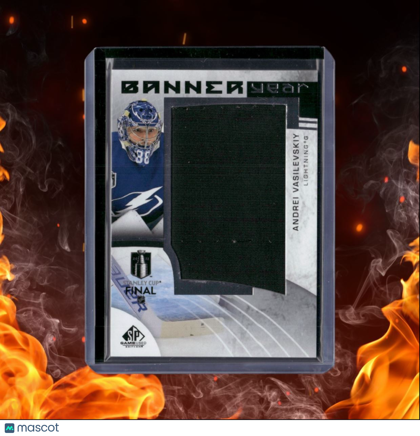 2022-23 SP Game Used Andrei Vasilevskiy Stanley Cup Final Banner Year Relics