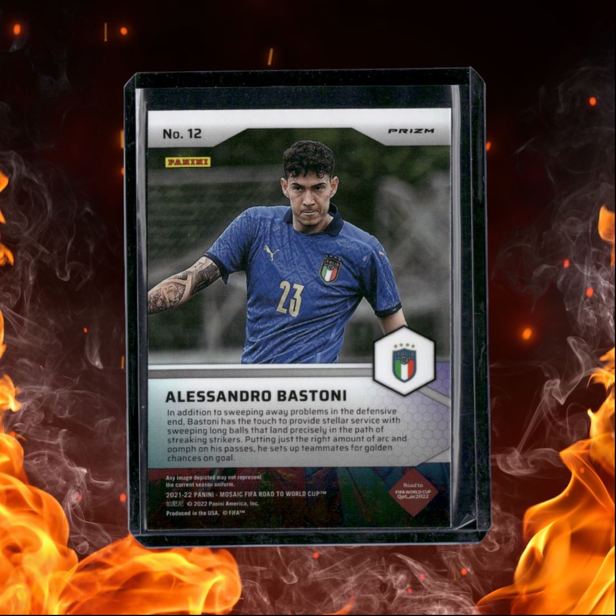 2021 Panini Mosaic Alessandro Bastoni Pitch Masters Mosaic Prizm #12