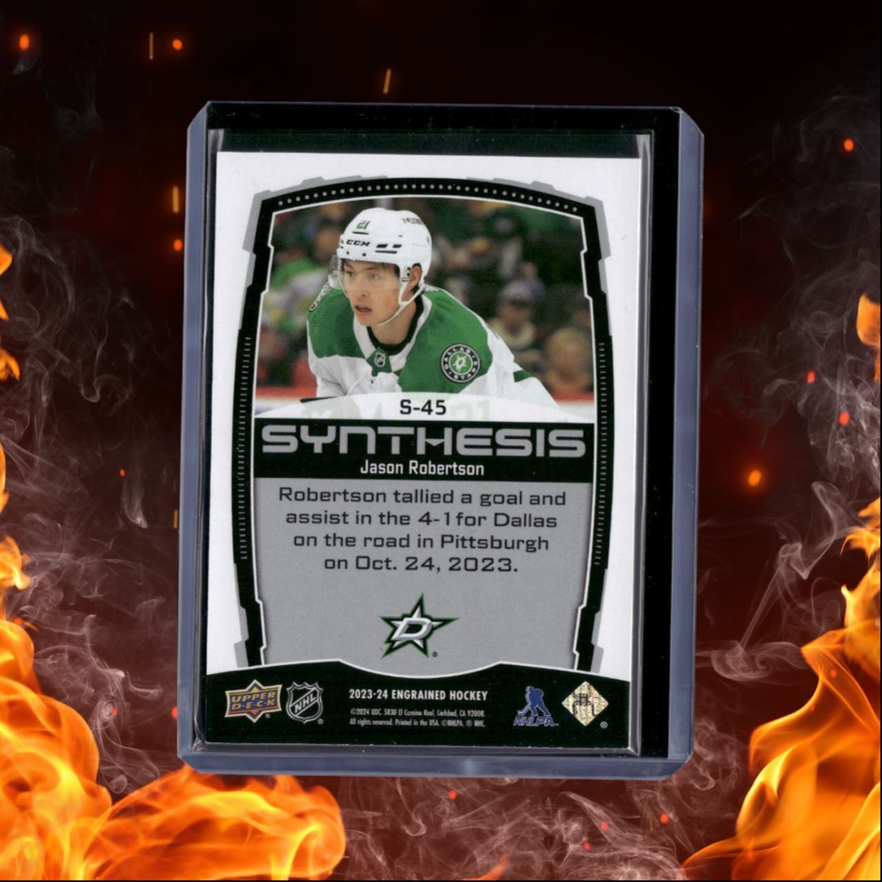 2023-24 Upper Deck Engrained Jason Robertson Synthesis Red #S-45