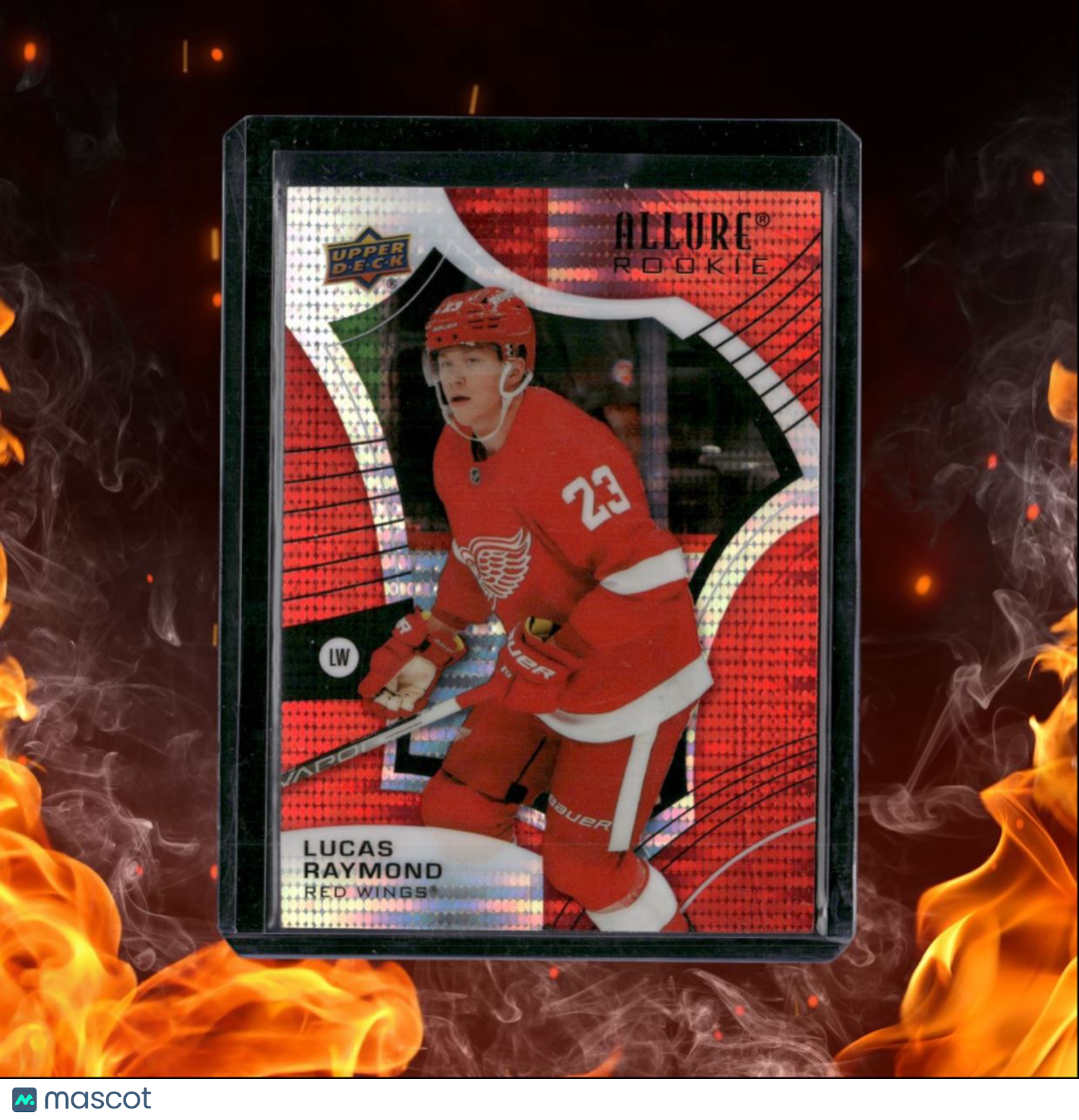 2021-22 Upper Deck Allure Lucas Raymond Red Rainbow Rookie #109