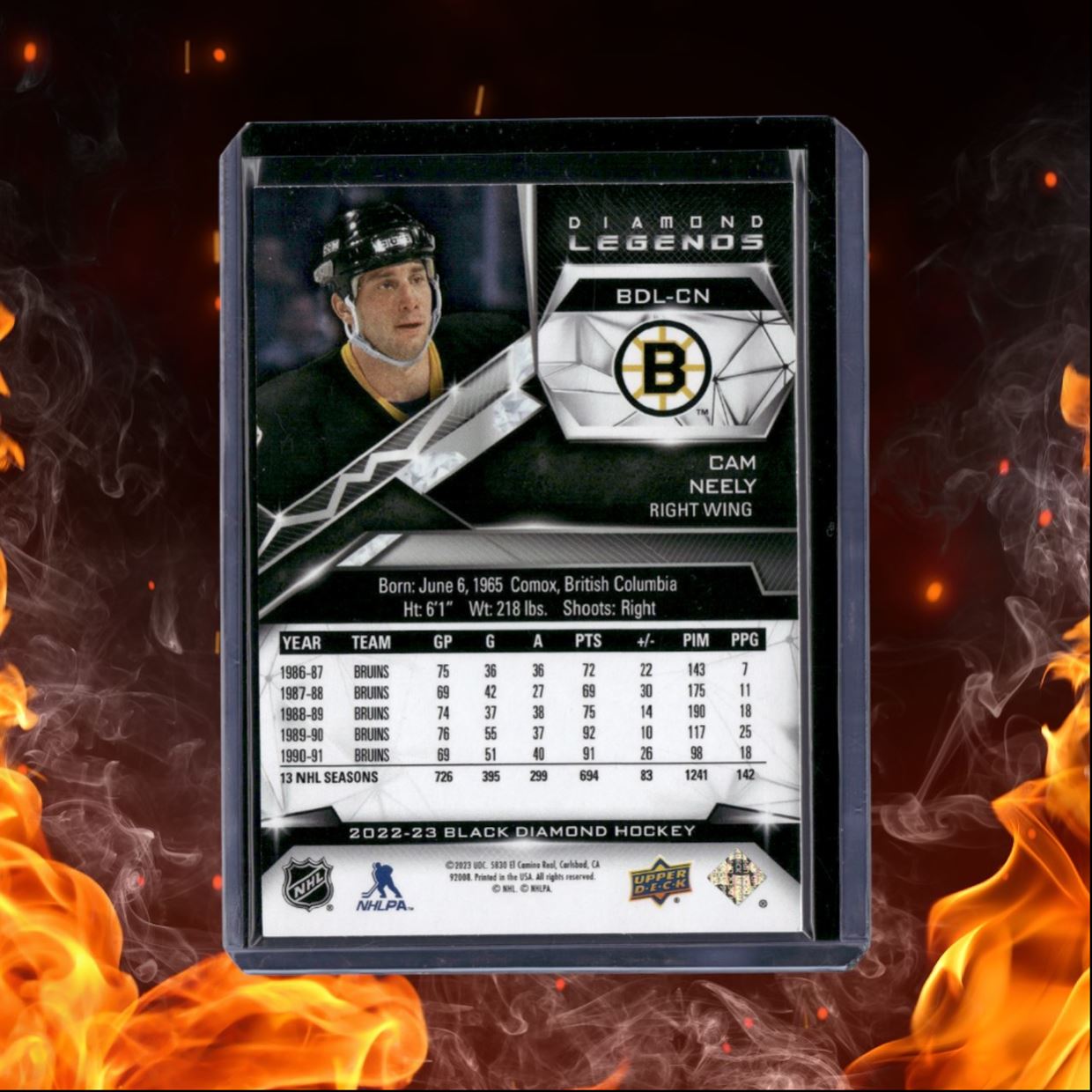2022-23 Upper Deck Black Diamond Cam Neely Diamond Legends 173/299 #BDL-CN