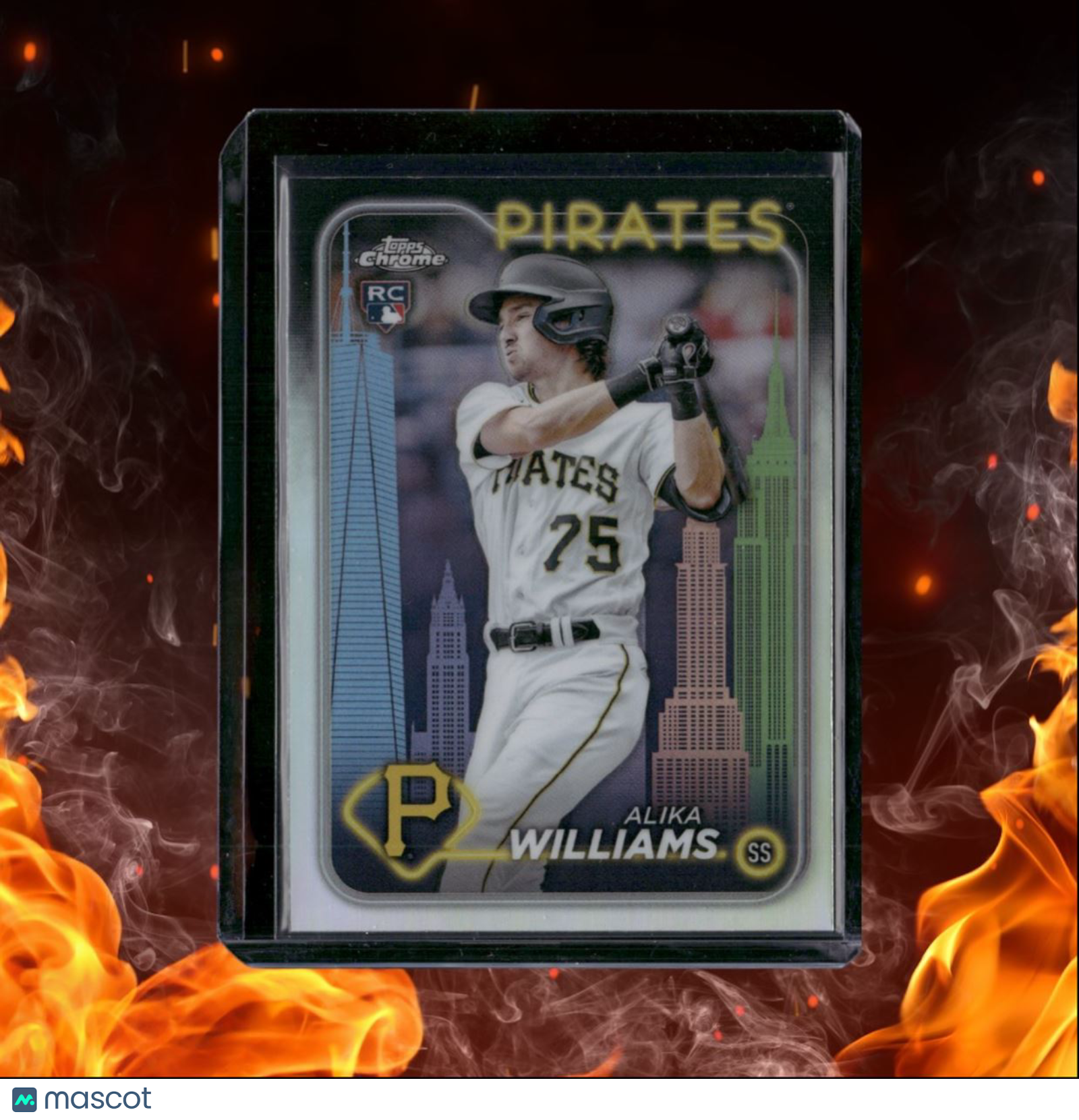 2024 Topps Chrome Fanatics Alika Williams Big Apple Refractor Rookie #34