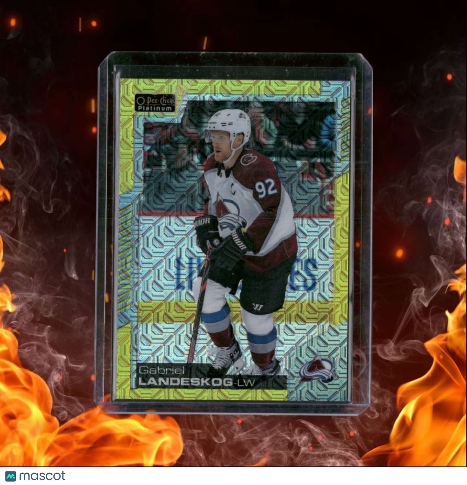 2020-21 O-Pee-Chee Platinum Gabriel Landeskog Yellow Traxx 049/249 #63