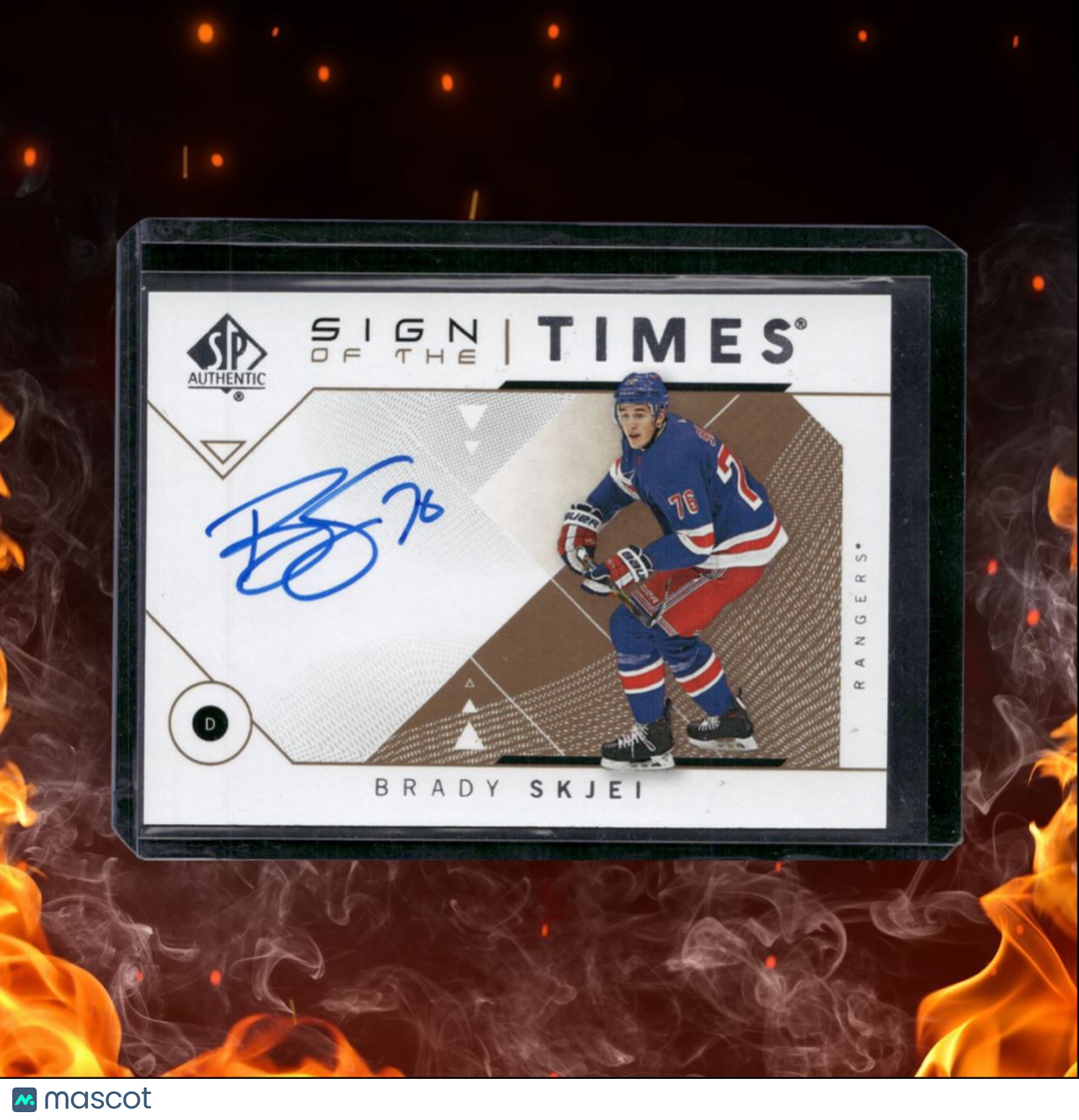 2018-19 SP Authentic Brady Skjei Sign of the Times Auto #SOTT-BS