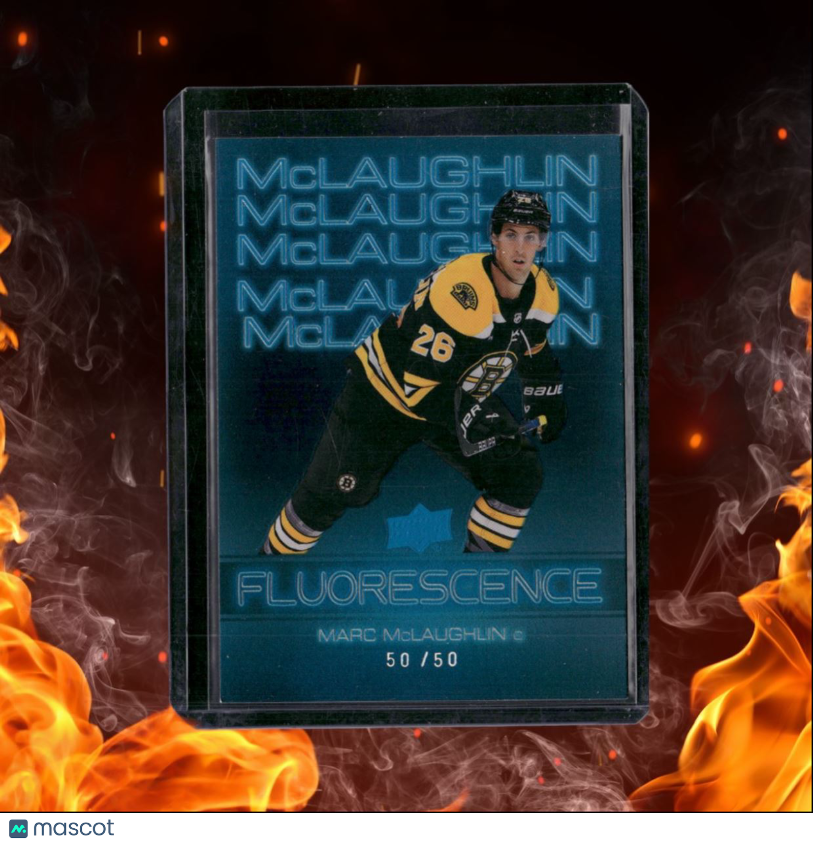 2022-23 Upper Deck Marc McLaughlin Fluorescence Blue Rookie 50/50 #F-2