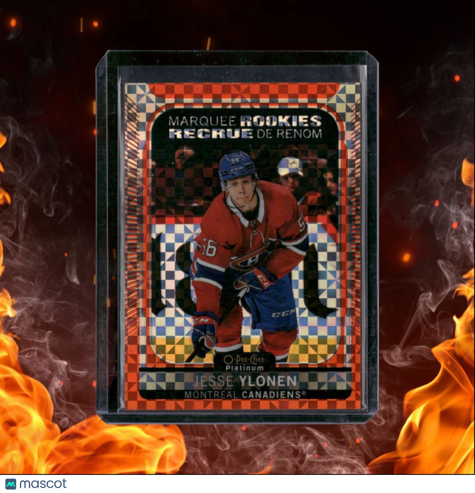 2021-22 O-Pee-Chee Platinum Jesse Ylonen Orange Checkers Rookie 04/25 #226