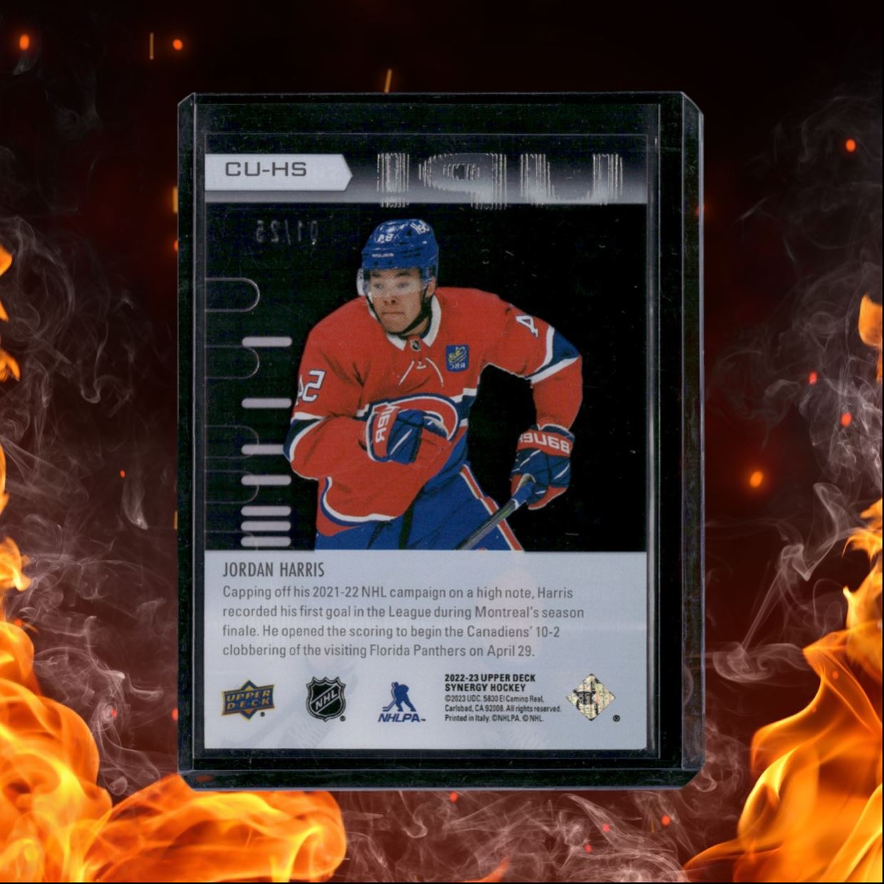 2022-23 Upper Deck Synergy Jordan Harris Cranked Up! Pink Rookie 01/25 #CU-HS