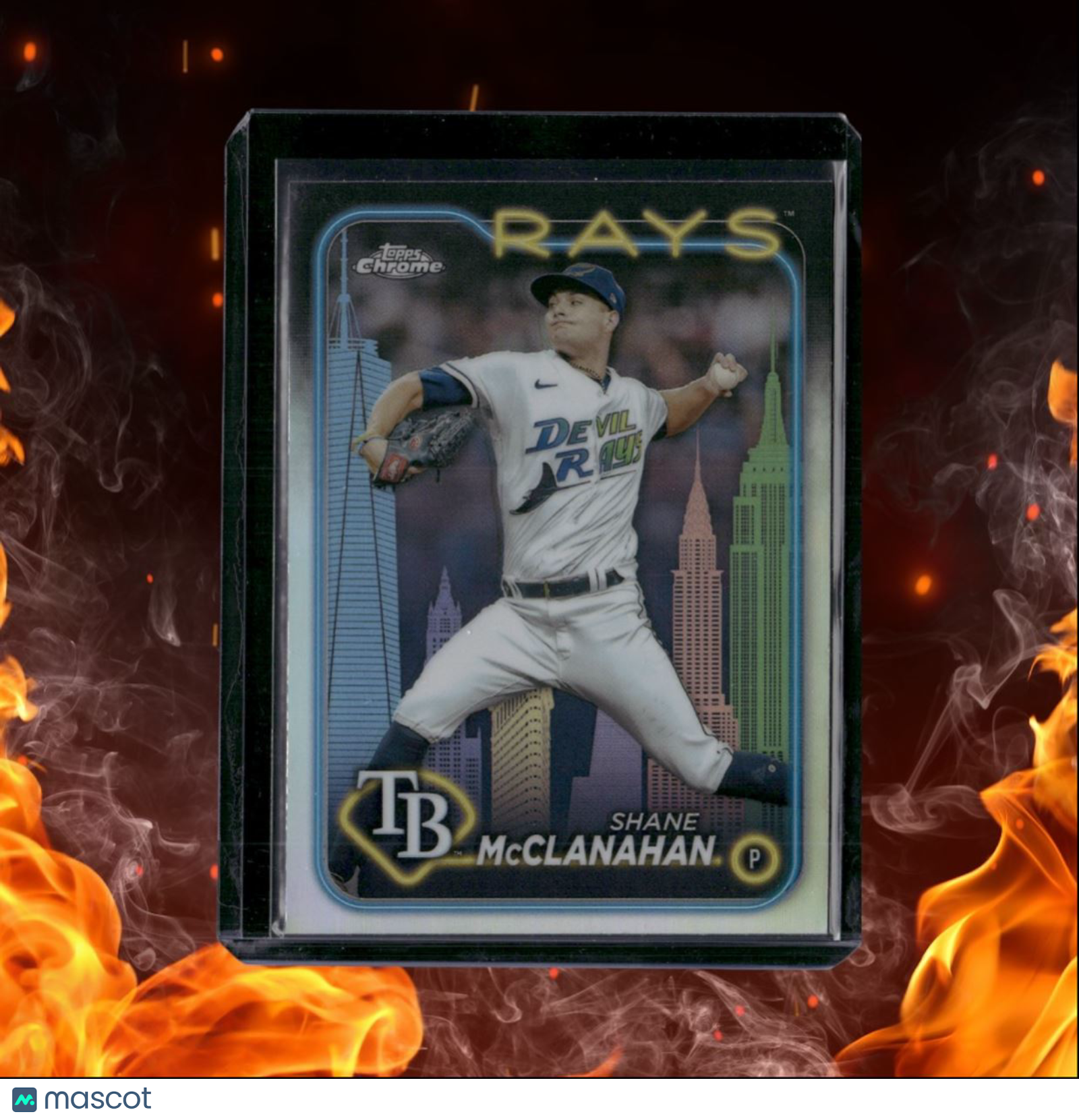 2024 Topps Chrome Fanatics Shane McClanahan Big Apple Refractor #135