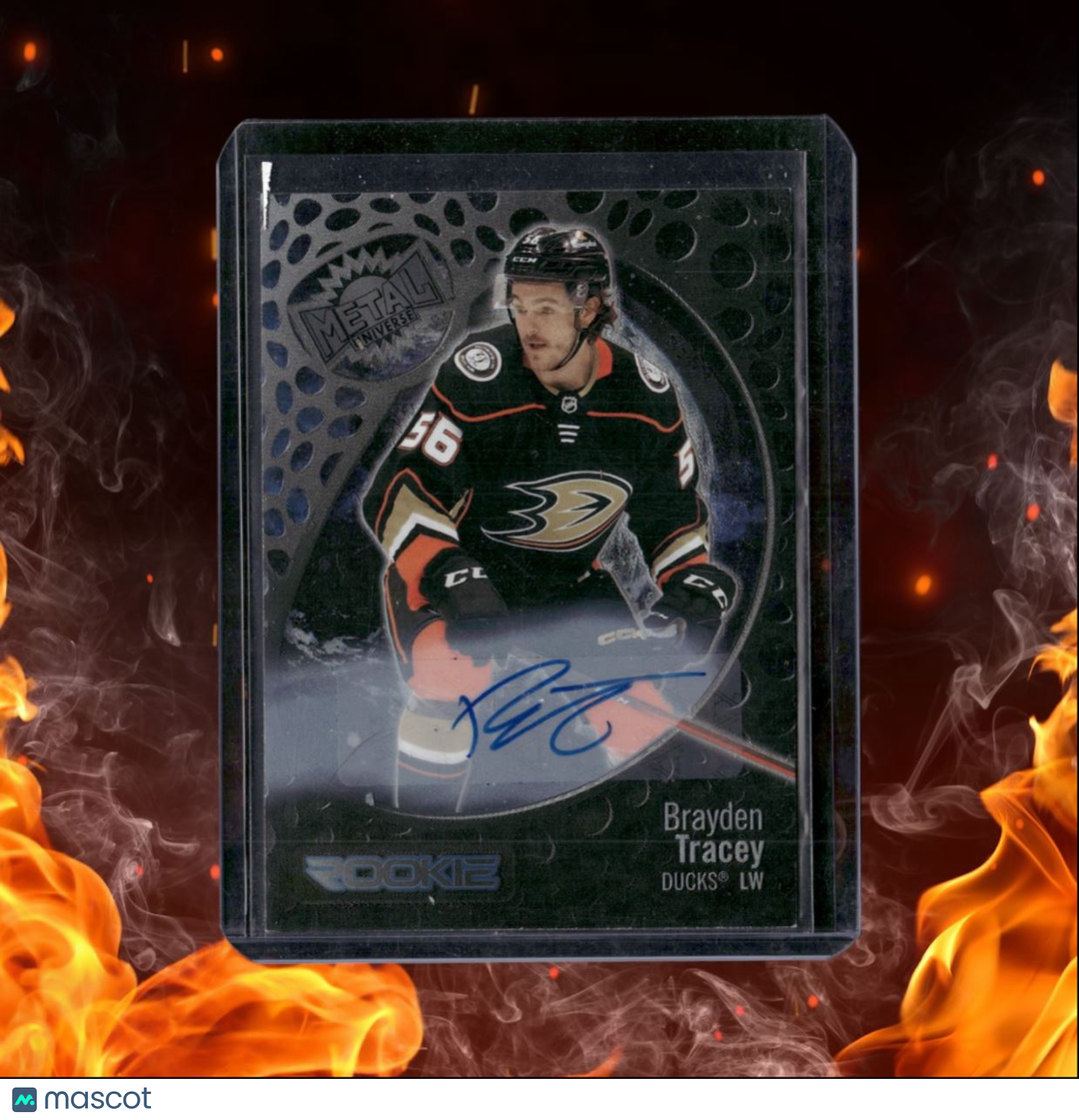 2022-23 Skybox Metal Universe Brayden Tracey Rookie Auto 308/349 #165