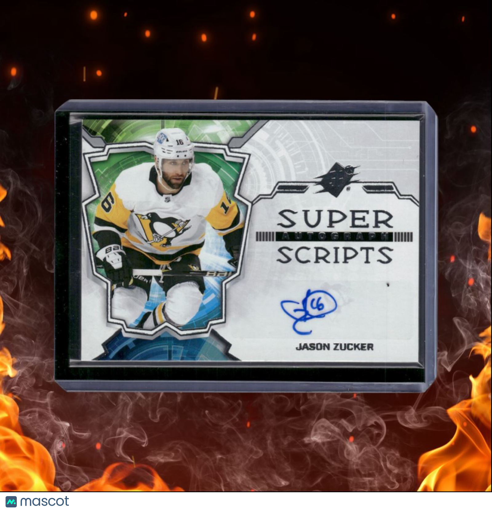 2022-23 Upper Deck SPx Jason Zucker Superscripts Auto #SS-JZ