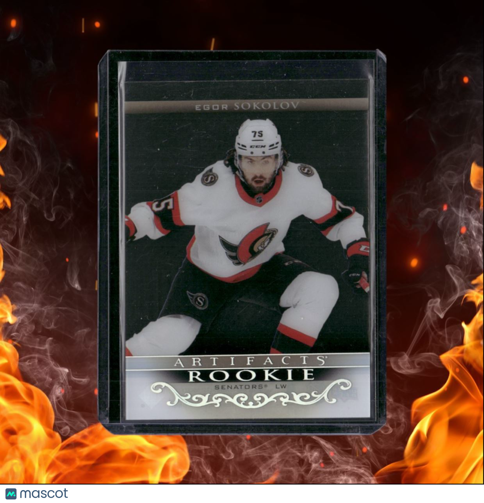 2022-23 Upper Deck Artifacts Egor Sokolov Clear Cut Rookie #CRU-40