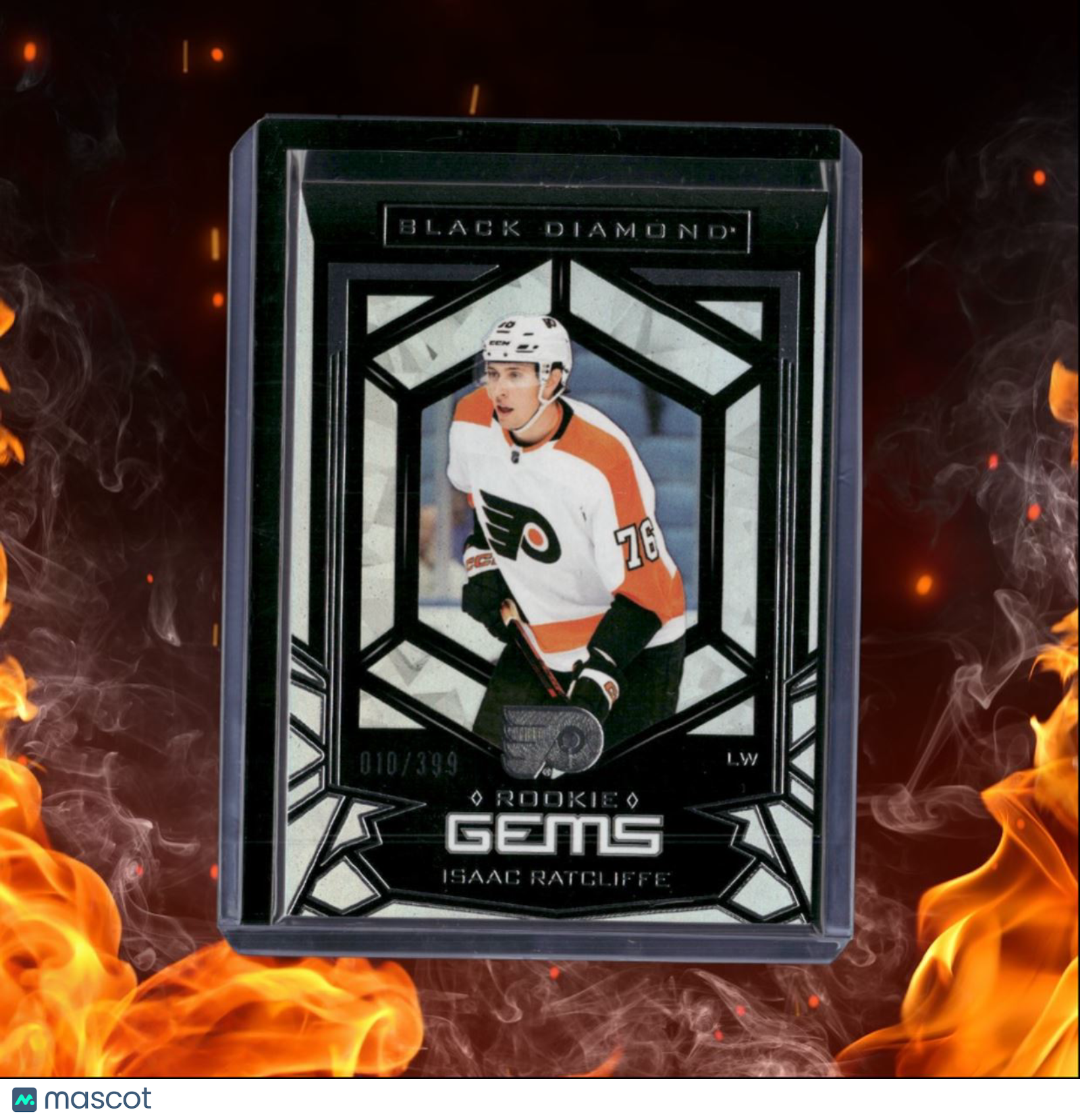 2022-23 Upper Deck Black Diamond Isaac Ratcliffe Gems Rookie 010/399 #RG-IR