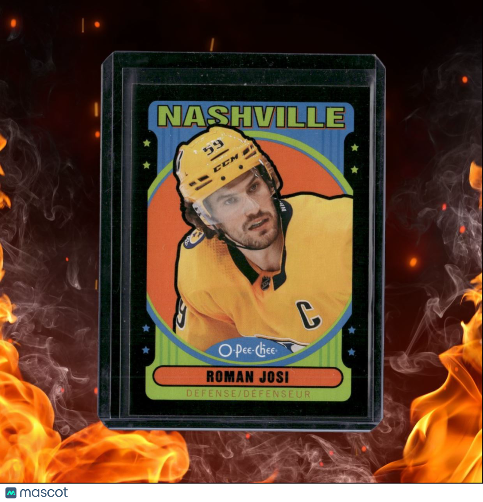 2021-22 O-Pee-Chee Roman Josi Retro Black Border 022/100 #482
