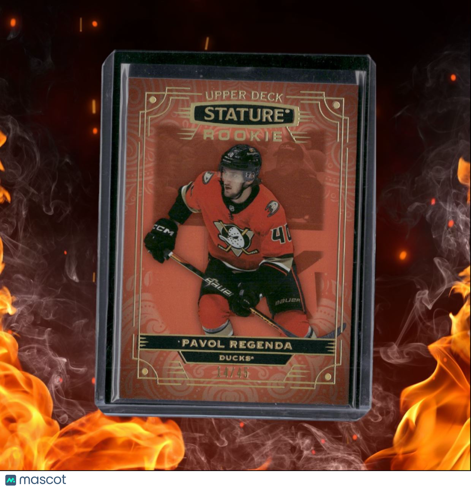 2022-23 Upper Deck Stature Pavol Regenda Orange Rookie 14/45 #182