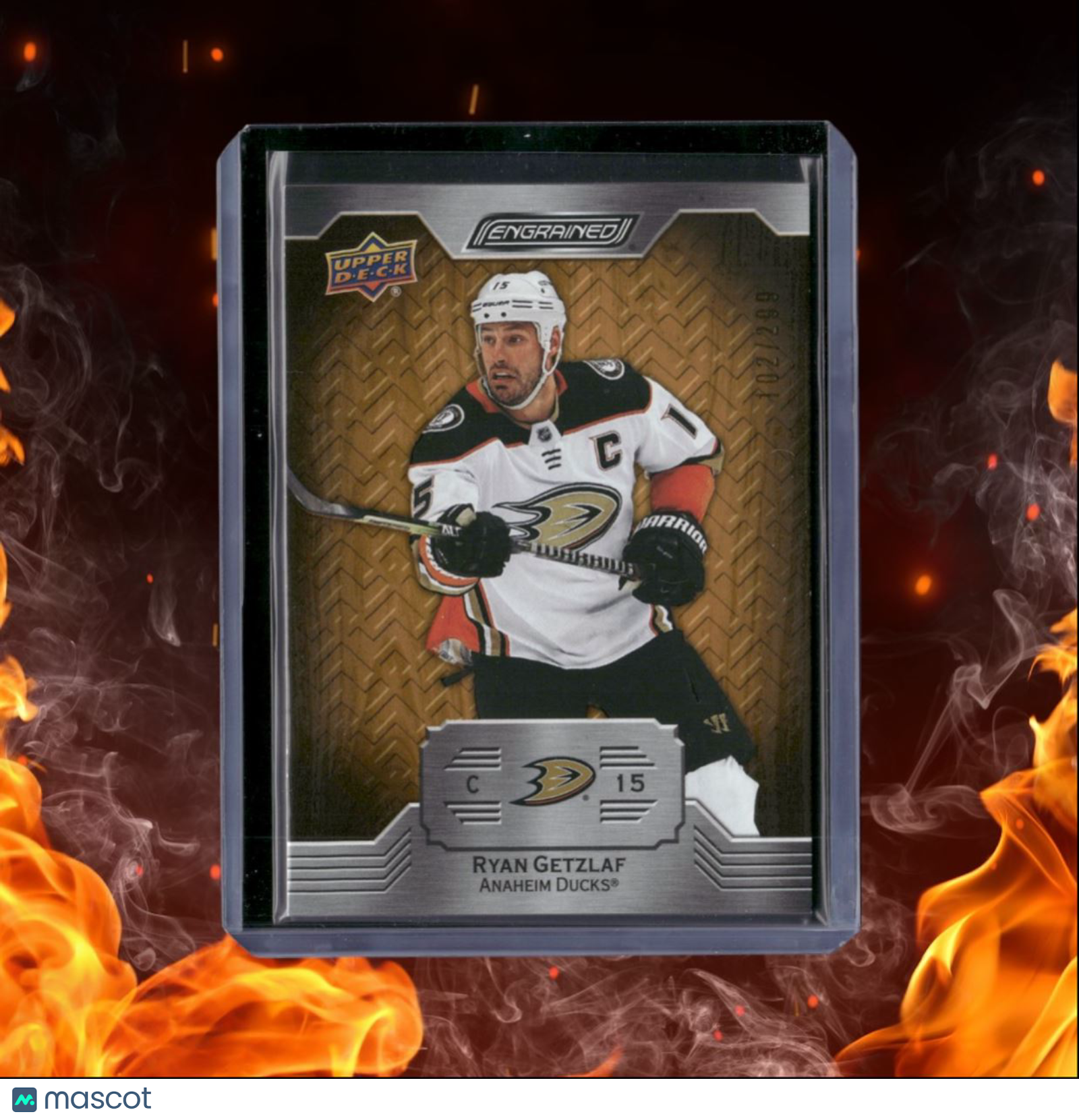2023-24 Upper Deck Engrained Ryan Getzlaf Oak 102/299 #71