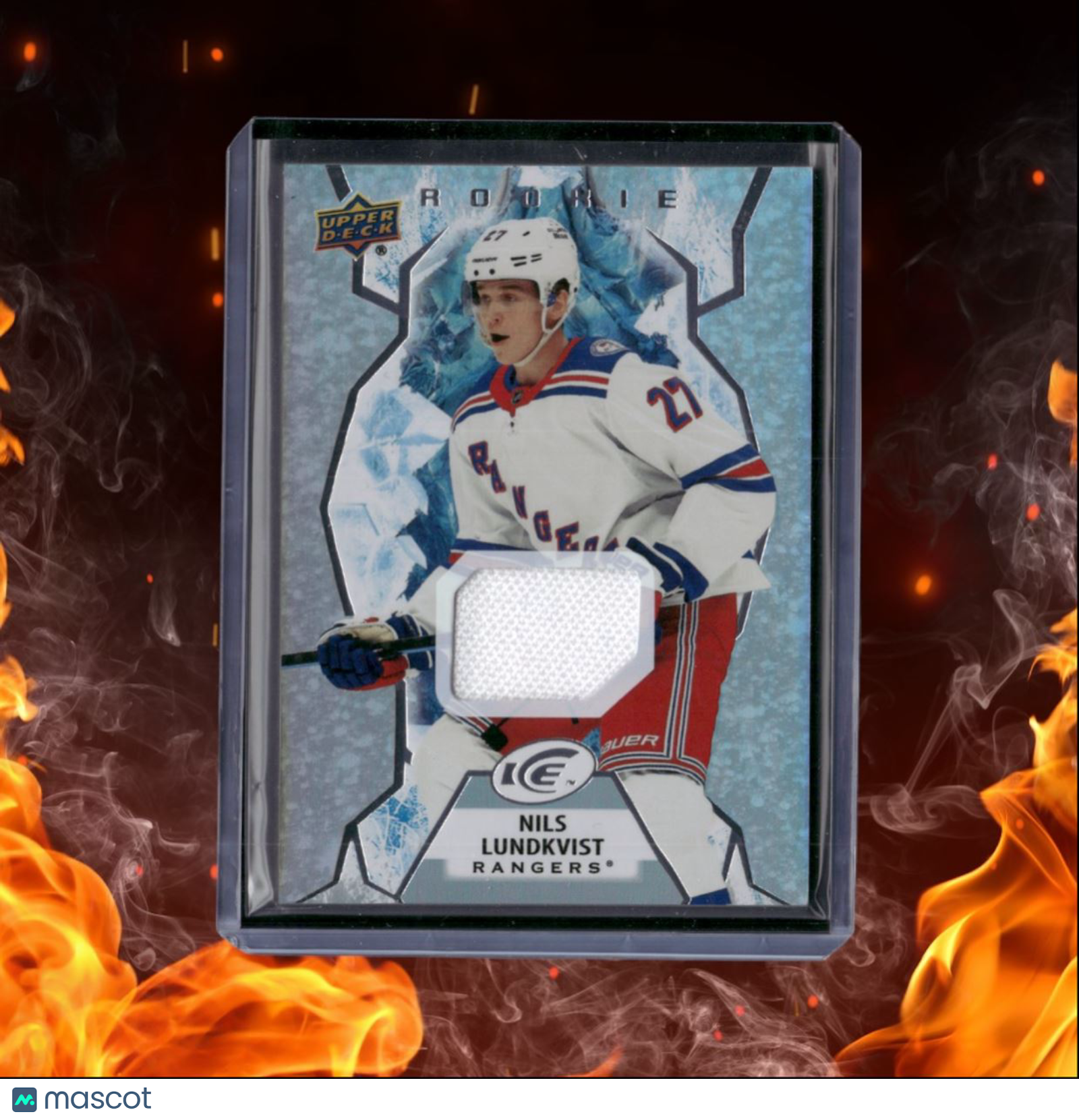 2021-22 Upper Deck Ice Nils Lundkvist Jersey Rookie #149
