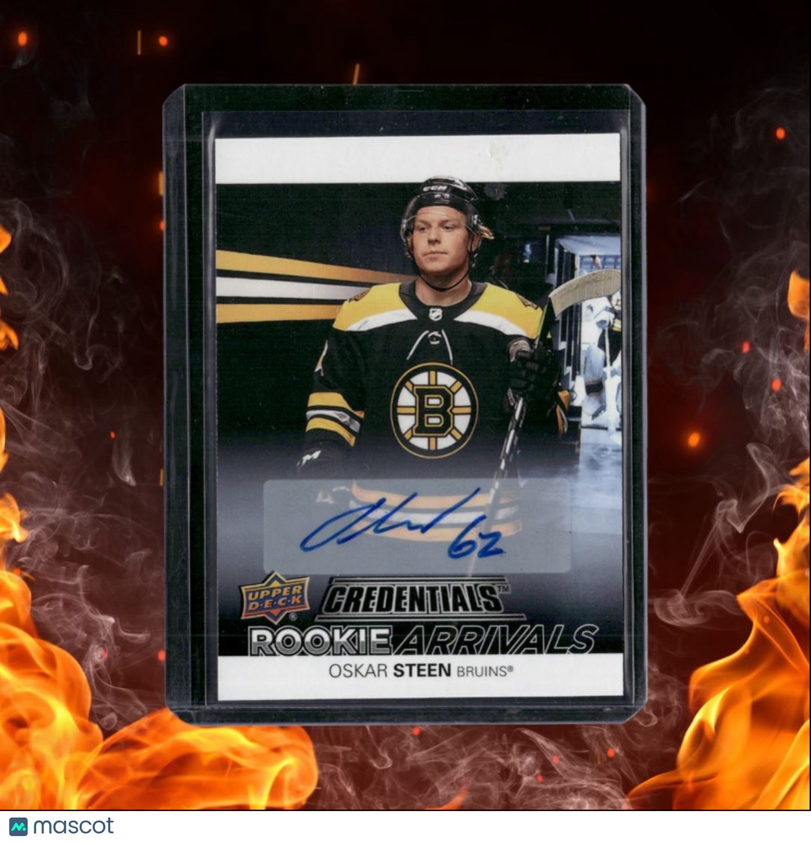 2021-22 Upper Deck Credentials Oskar Steen Rookie Arrivals Rookie Auto #RA-40