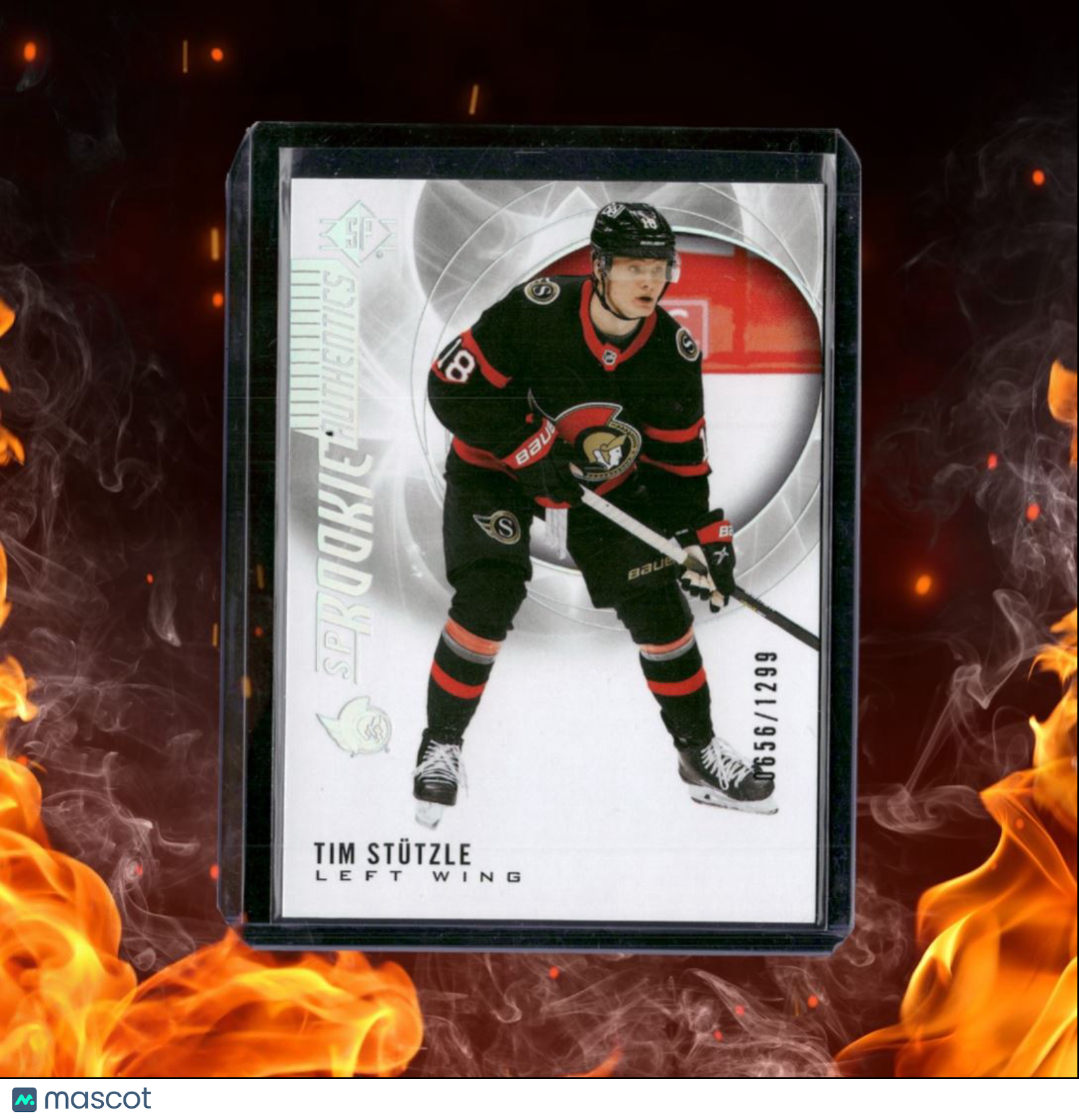 2020-21 Upper Deck SP Tim Stutzle Authentics Silver Rookie 0656/1299 #112