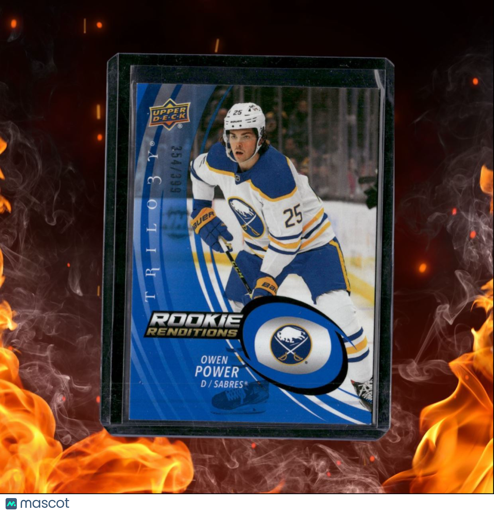 2022-23 Upper Deck Trilogy Owen Power Renditions Blue Rookie 354/399 #RR-37