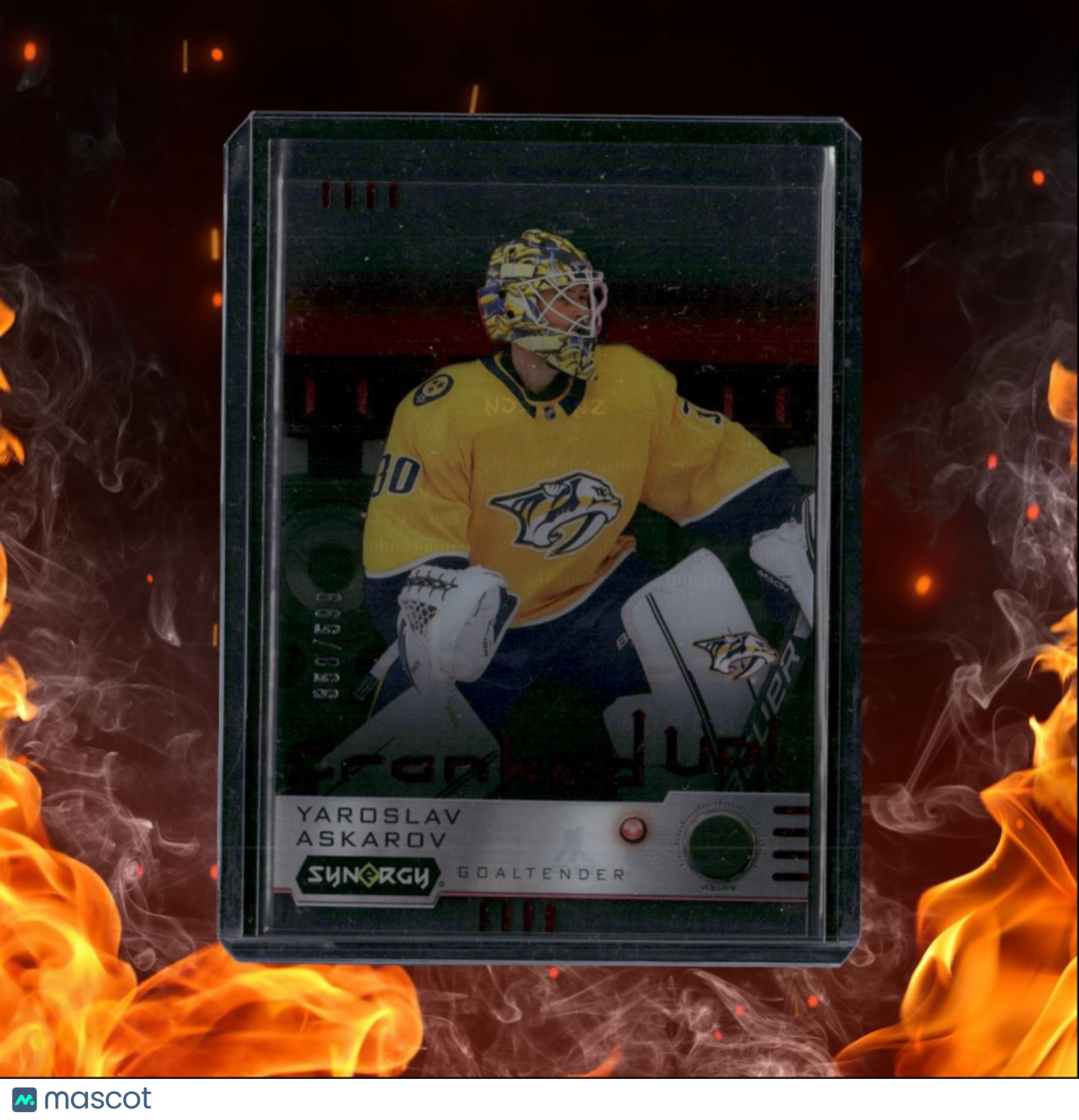 2023-24 Upper Deck Synergy Yaroslav Askarov Cranked Up! Red Rookie 358/599