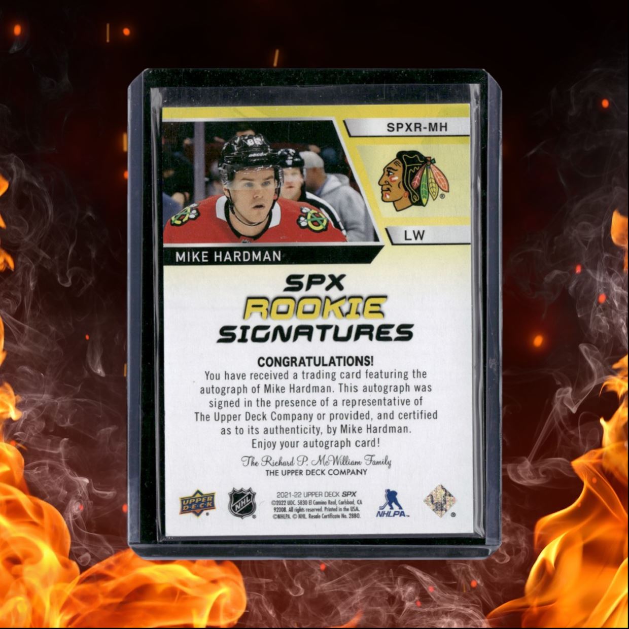 2021-22 Upper Deck SPx Mike Hardman Signatures Rookie Auto #SPXR-MH