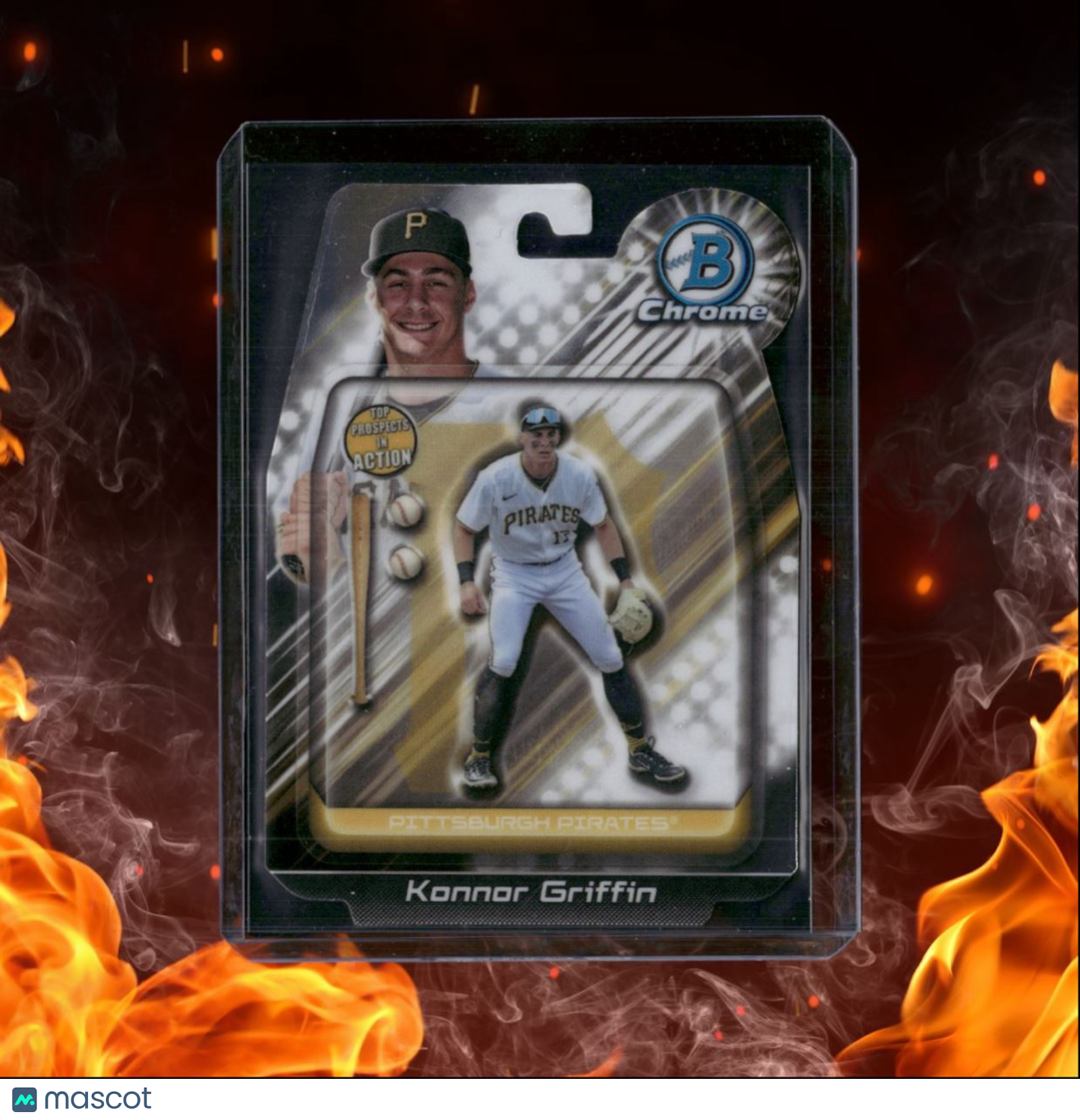 2024 Bowman Chrome Konnor Griffin Top Prospect In Action Die-Cut #BIA-7