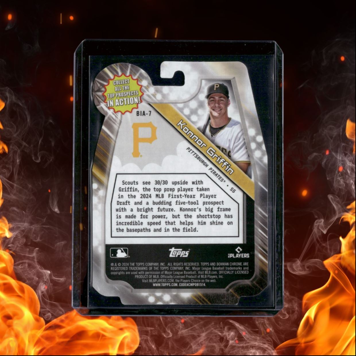 2024 Bowman Chrome Konnor Griffin Top Prospect In Action Die-Cut #BIA-7