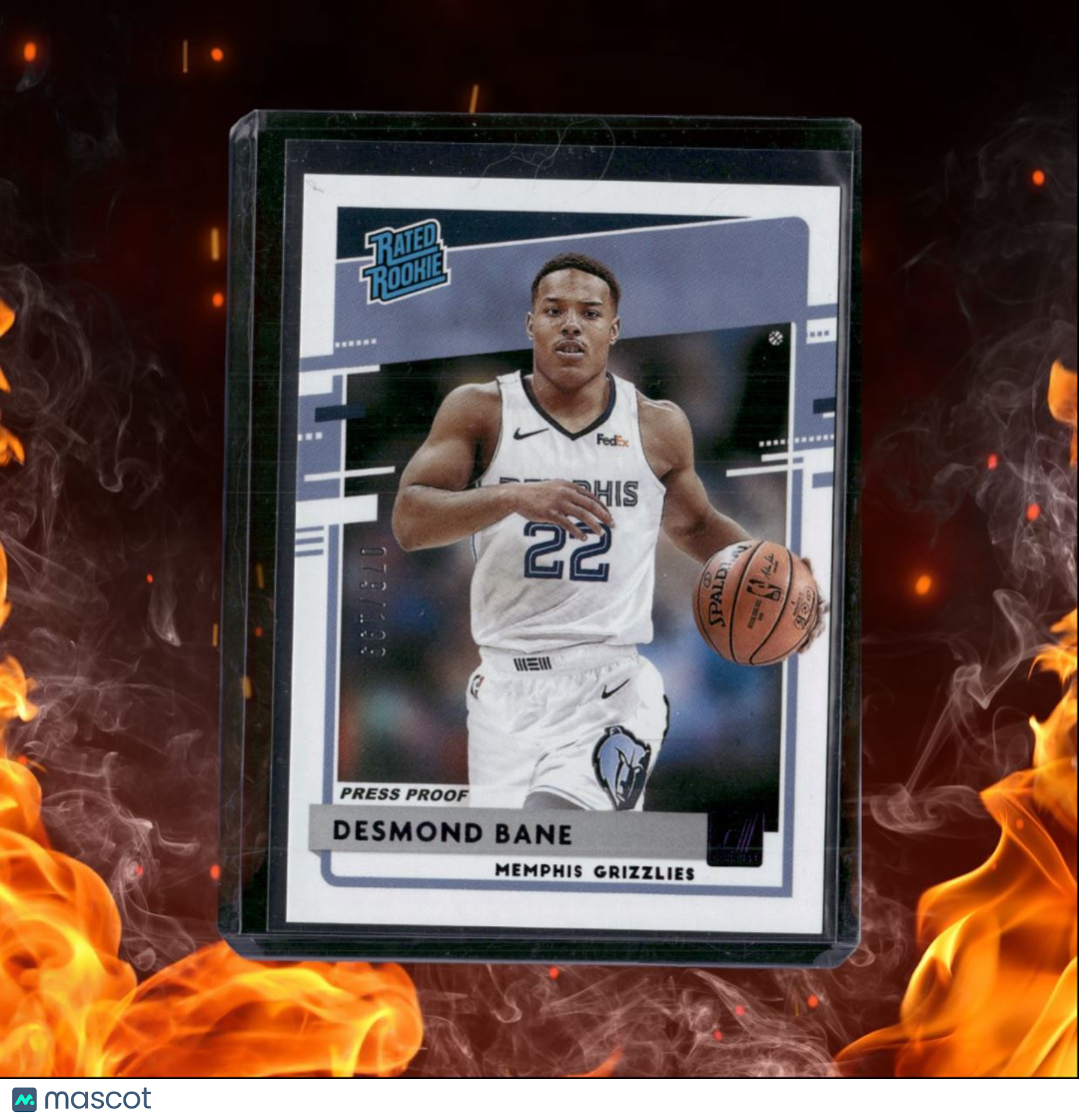 2020-21 Panini Donruss Desmond Bane Press Proof Purple Rated Rookie 079/199 #240