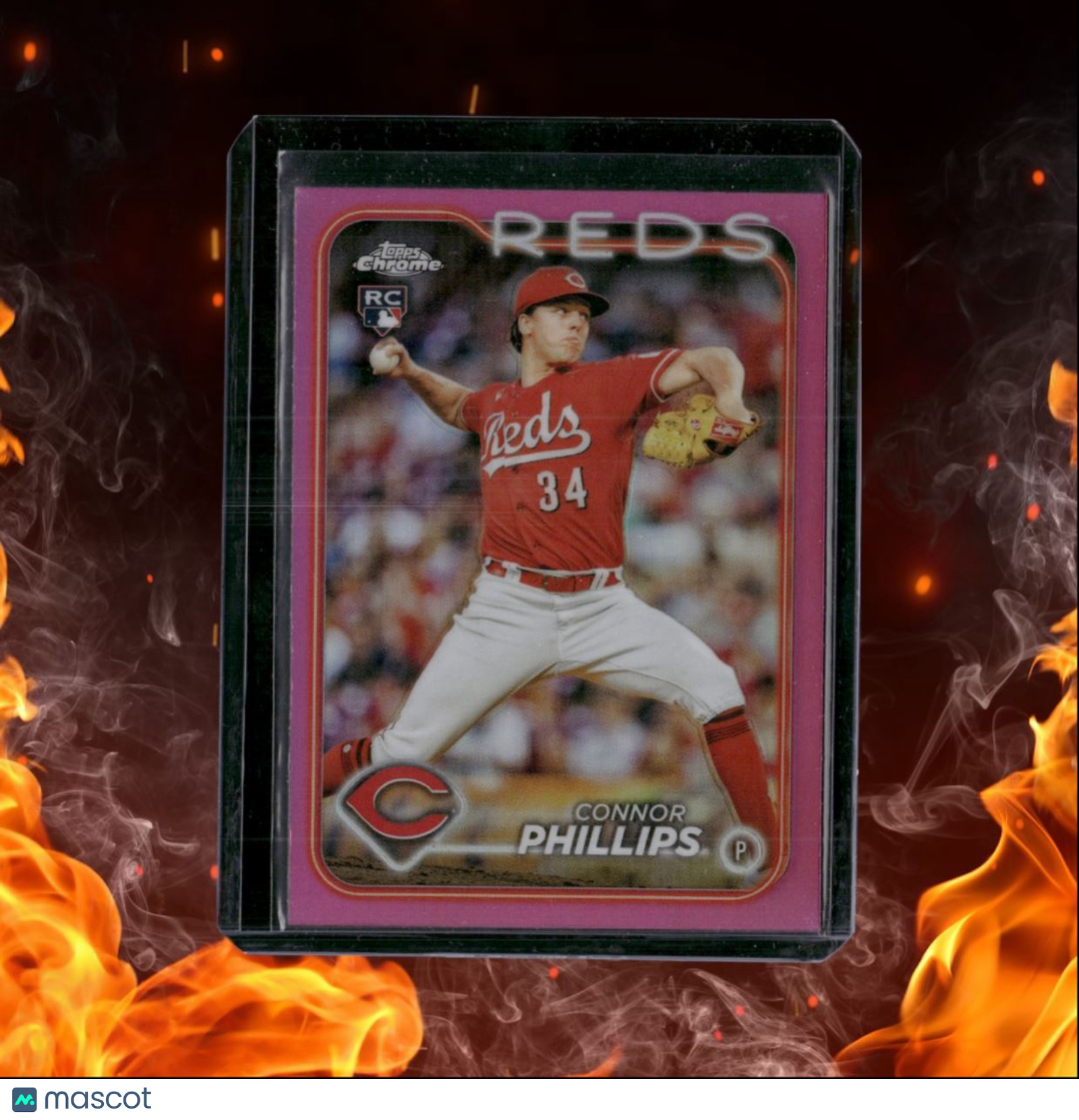 2024 Topps Chrome Connor Phillips Pink Refractor Rookie #20