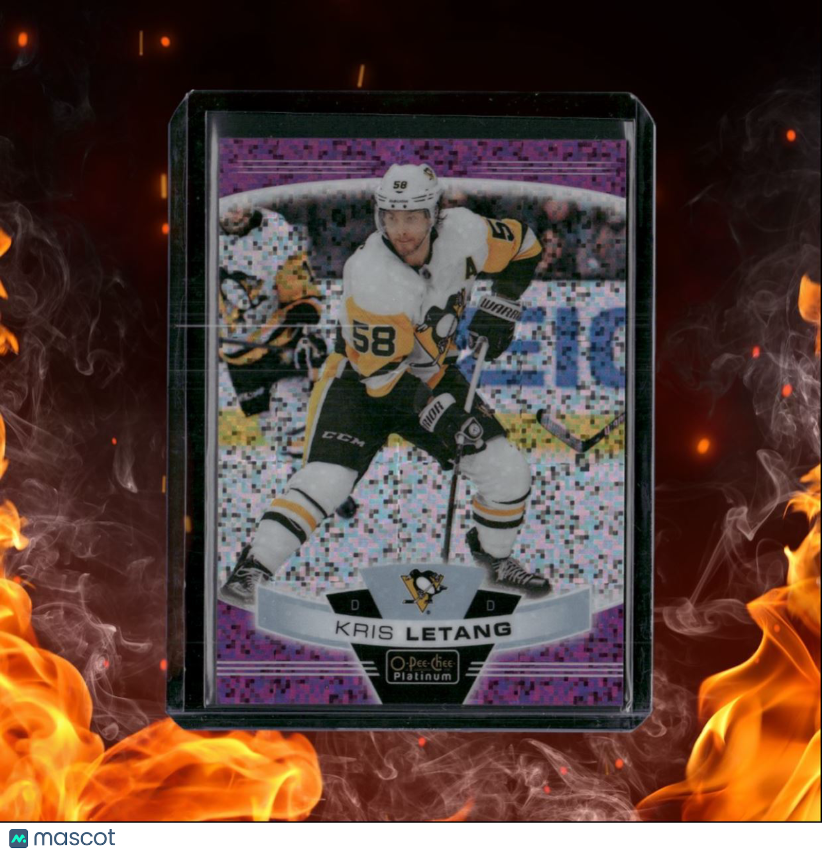 2019-20 O-Pee-Chee Platinum Kris Letang Violet Pixels 056/399 #16