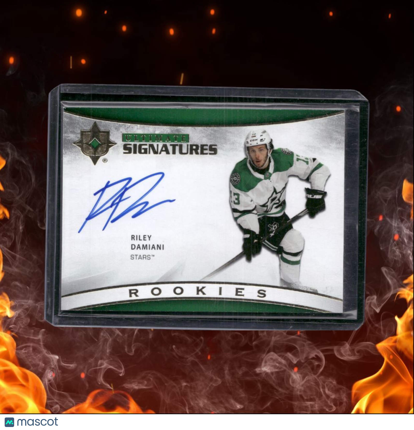 2021-22 Upper Deck Ultimate Collection Riley Damiani Signatures Rookie Auto