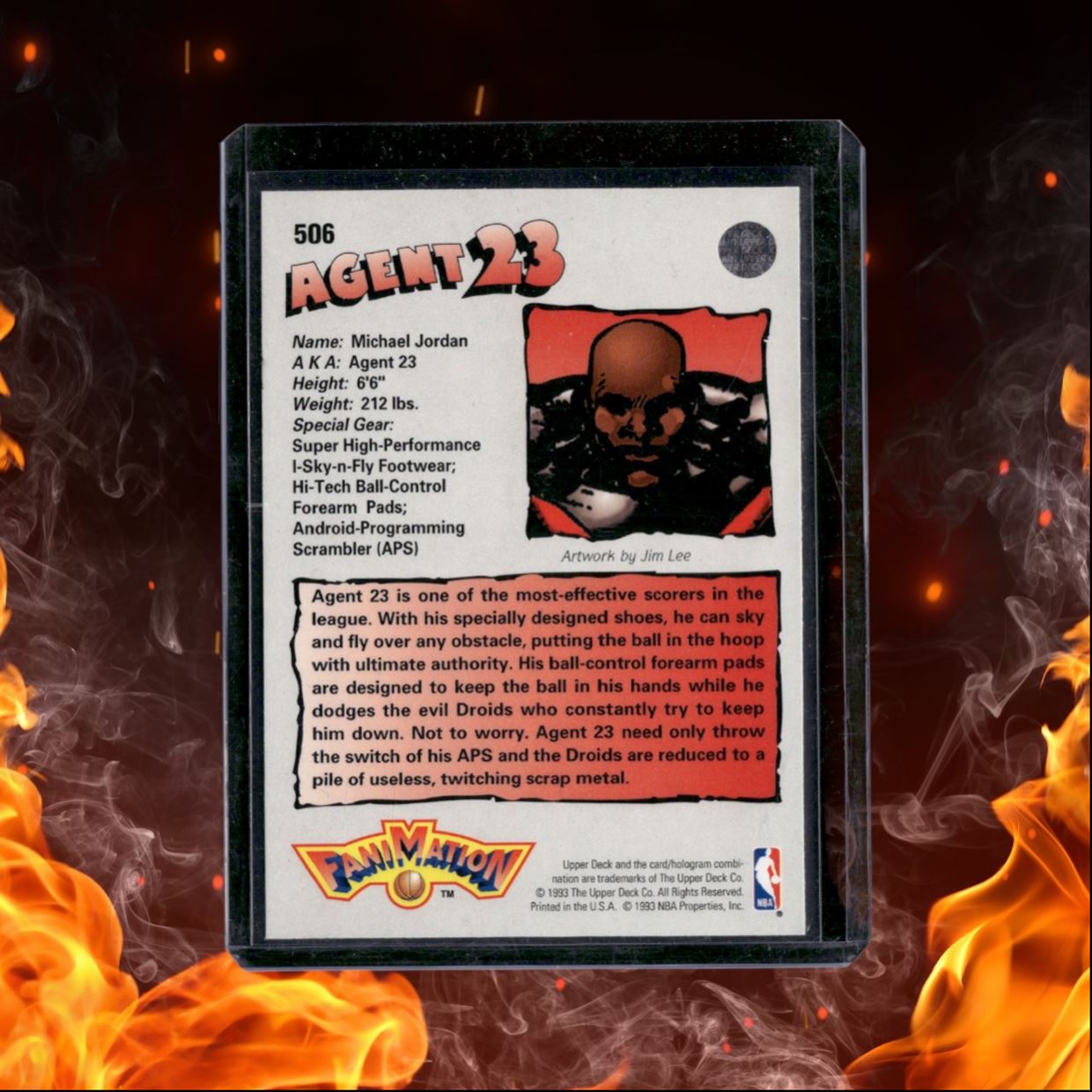 1992-93 Upper Deck Michael Jordan Agent 23 Fanimation #506