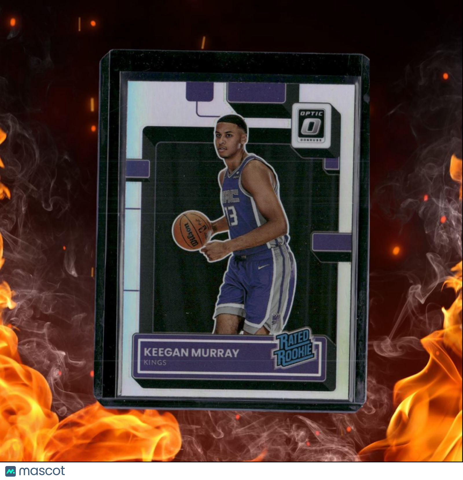 2022-23 Donruss Optic Keegan Murray Holo Rated Rookie Auto #214