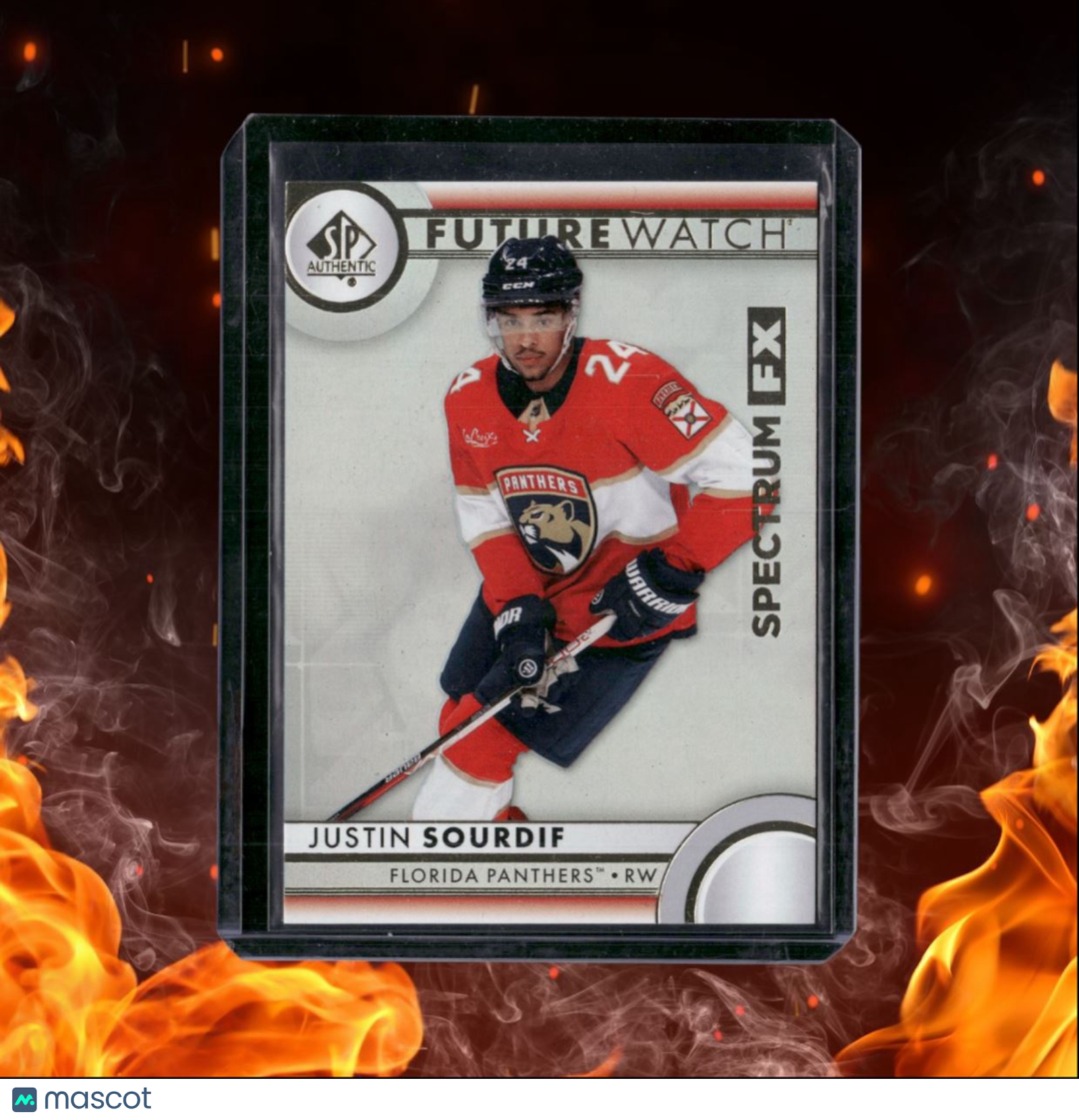 2023-24 SP Authentic Justin Sourdif Future Watch Spectrum FX Rookie #S-62