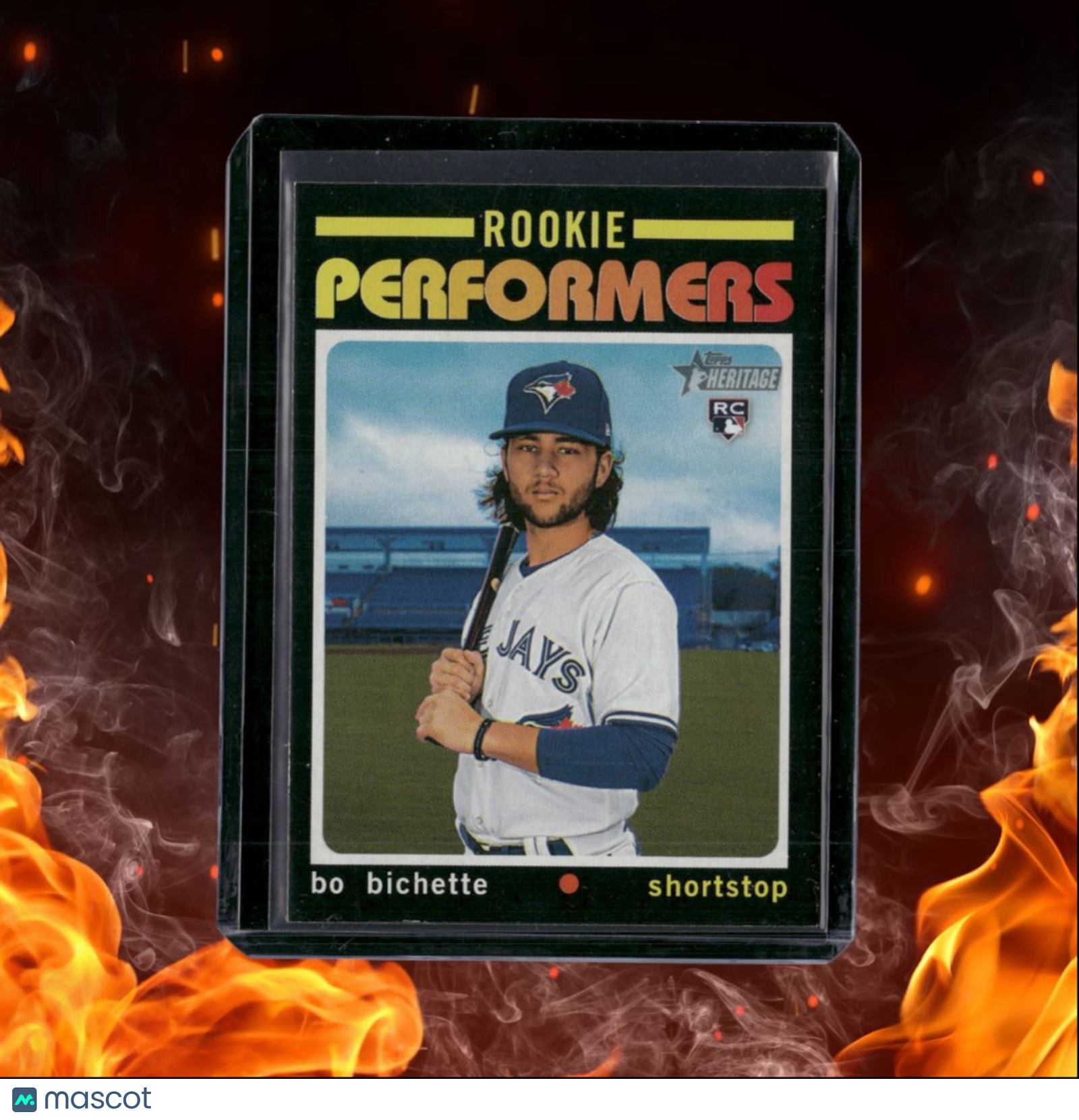2020 Topps Heritage Bo Bichette Performers Rookie #RP-2