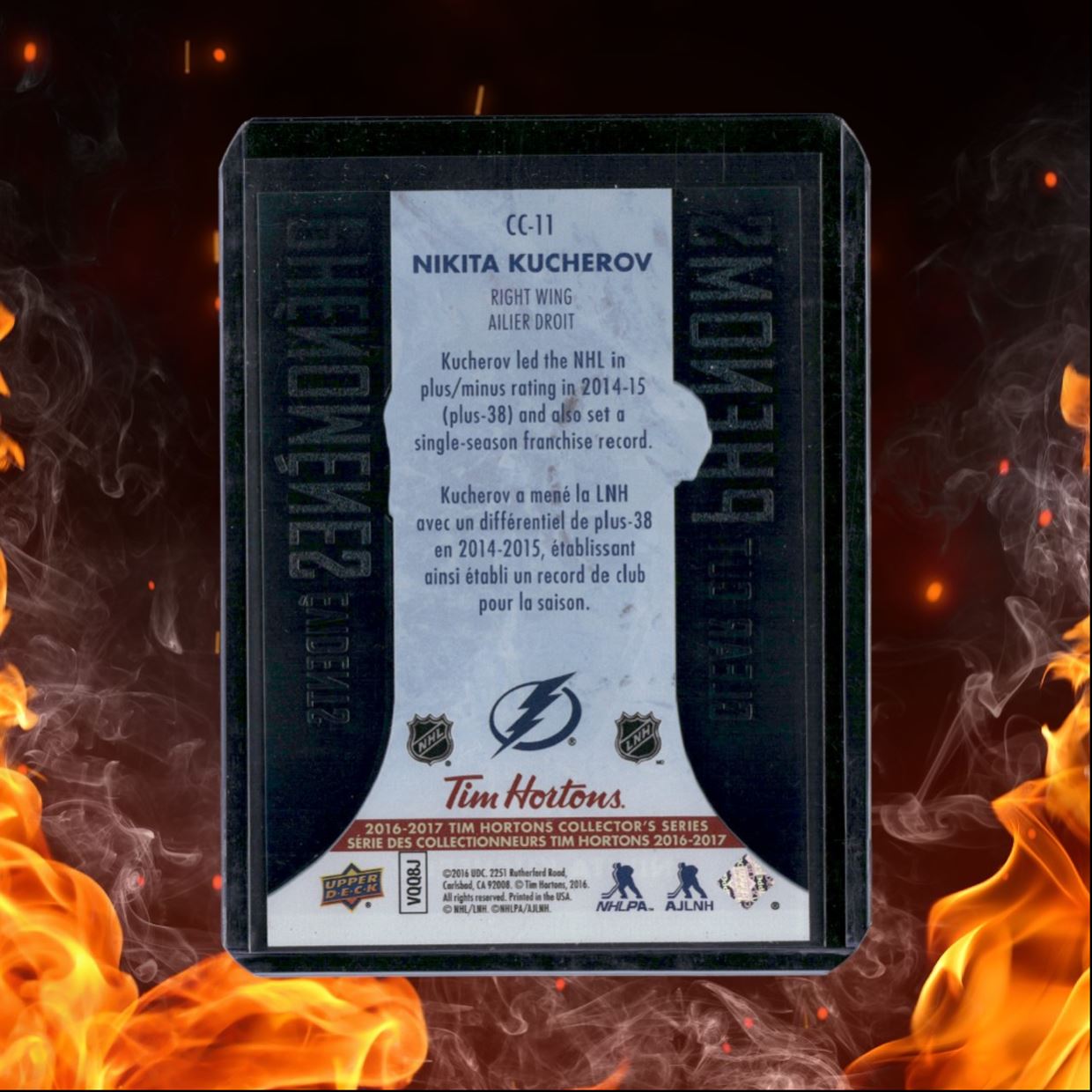 2016-17 Upper Deck Tim Hortons Nikita Kucherov Clear Cut Phenoms #CC-11