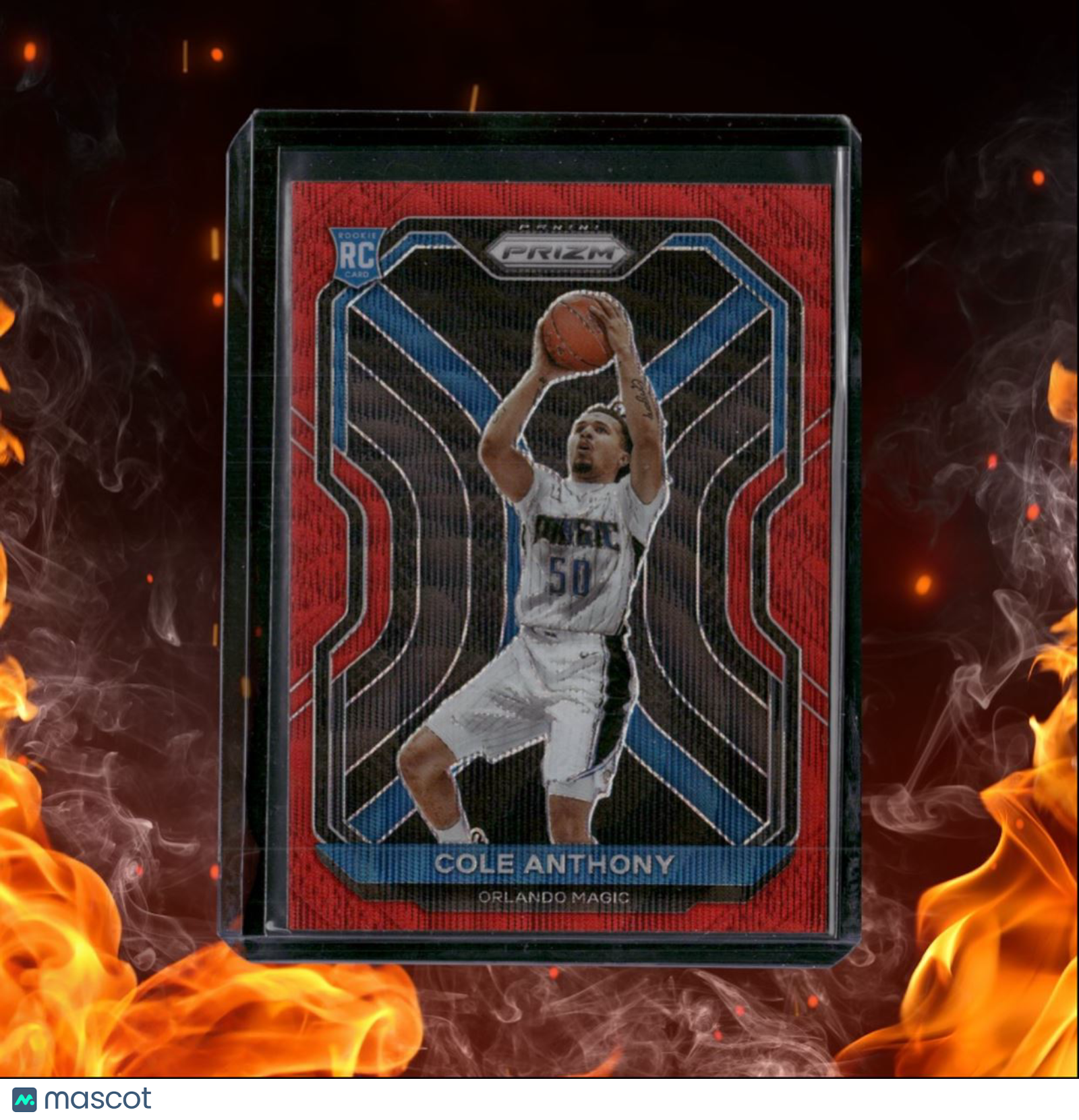 2020-21 Panini Prizm Cole Anthony Red Ruby Wave Prizm Rookie #292
