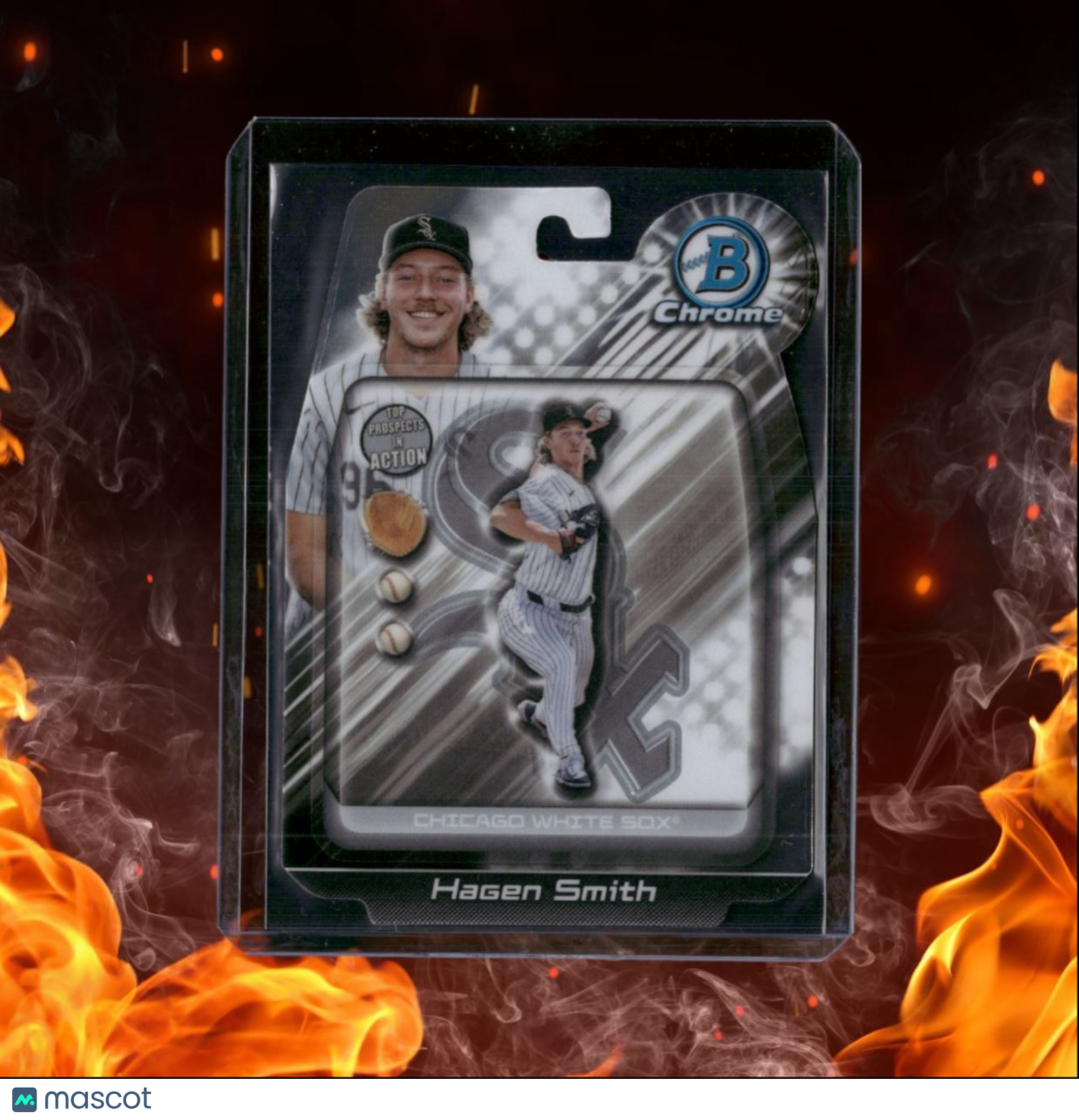 2024 Bowman Chrome Hagen Smith Top Prospect In Action Die-Cut #BIA-4