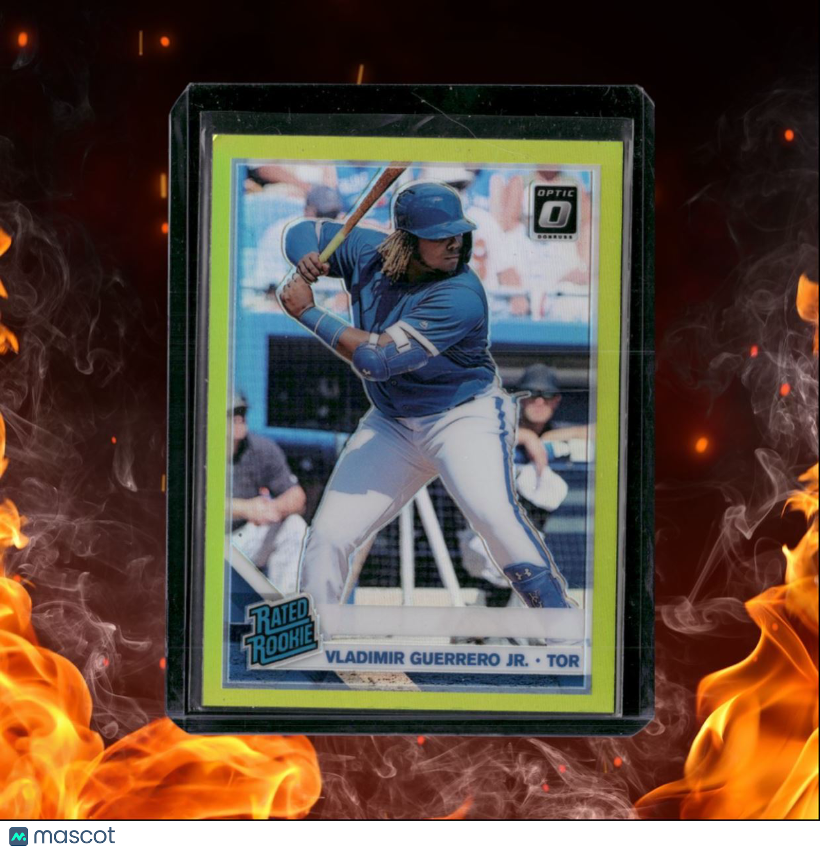 2019 Donruss Optic Vladimir Guerrero Jr. Lime Green Prizm Rated Rookie #64